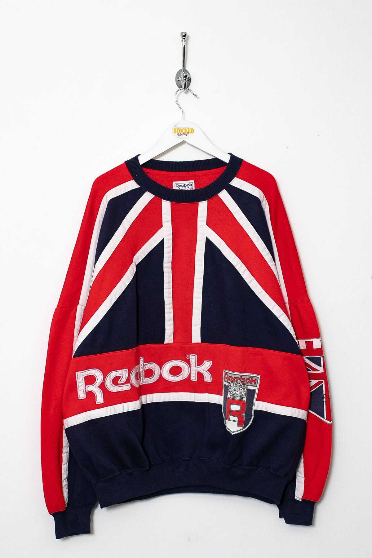 Rare 90s Reebok Union Jack Sweatshirt (XL)