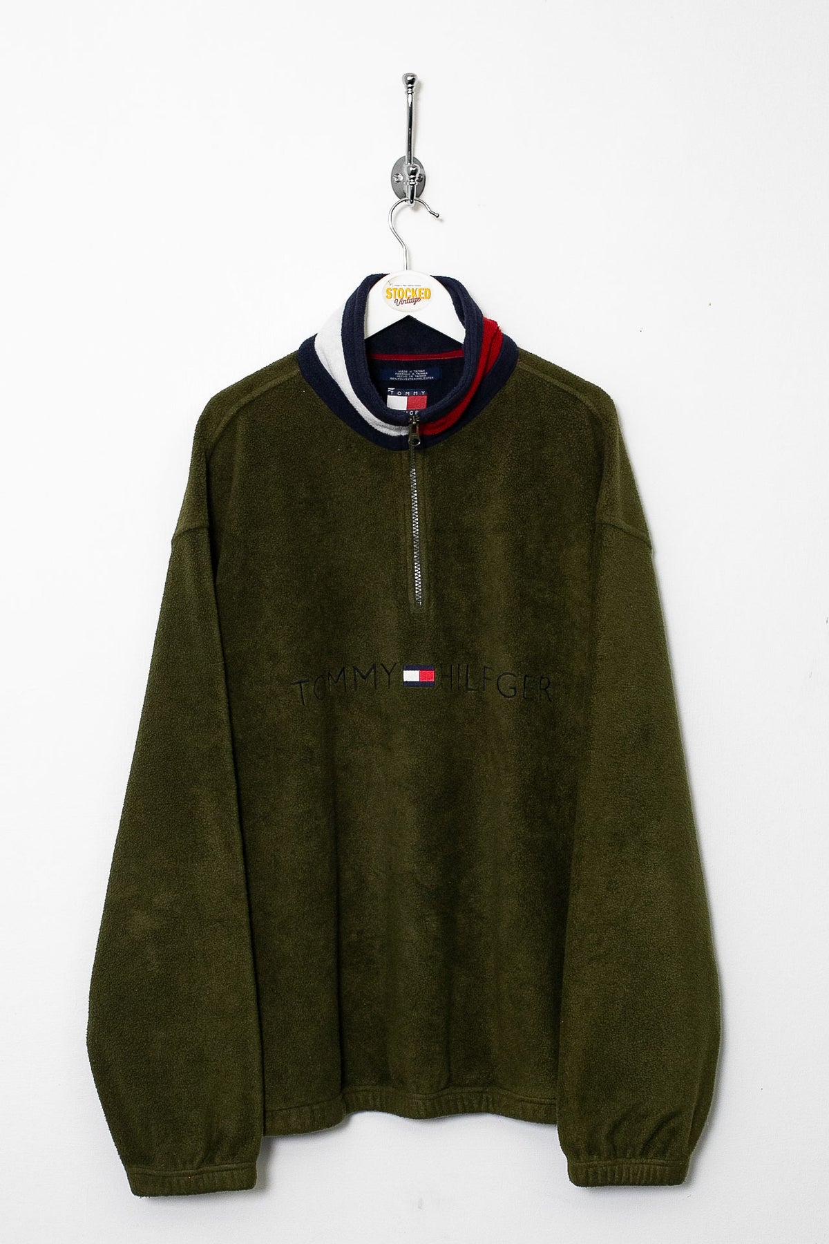 90s Tommy Hilfiger 1/4 Zip Fleece (L)