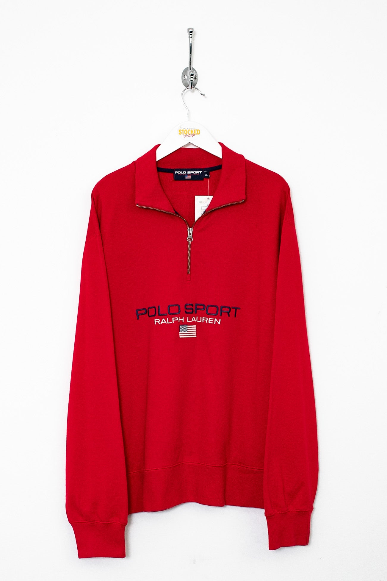 00s Ralph Lauren Polo Sport 1/4 Zip Sweatshirt (L) – Stocked Vintage