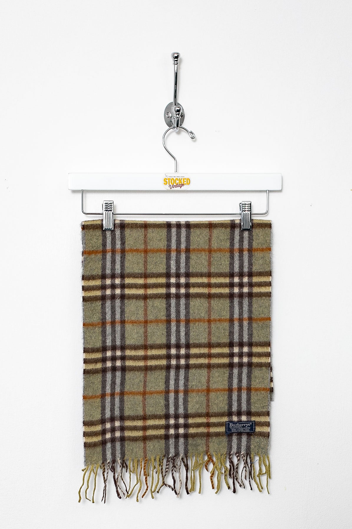 00s Burberry Nova Check Cashmere Scarf