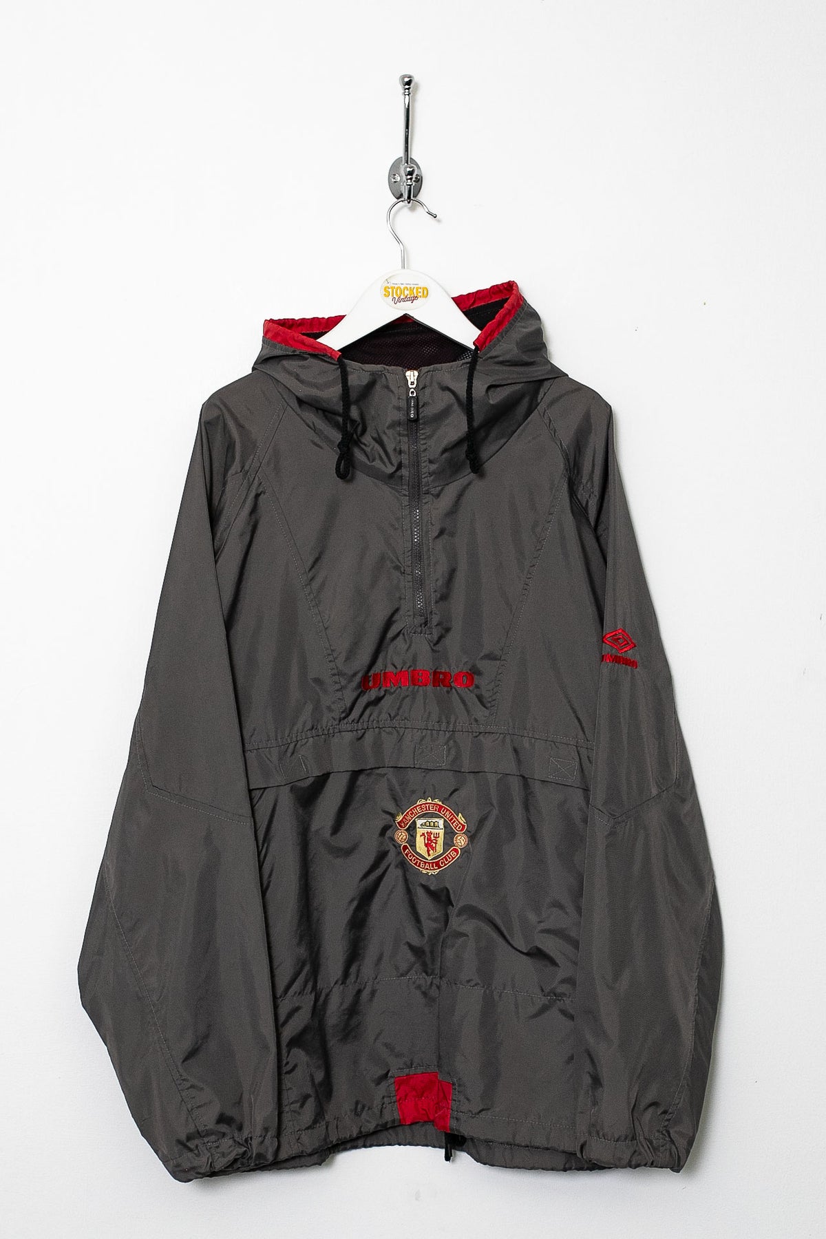 90s Umbro Man U 1/4 Zip Training Jacket (L)