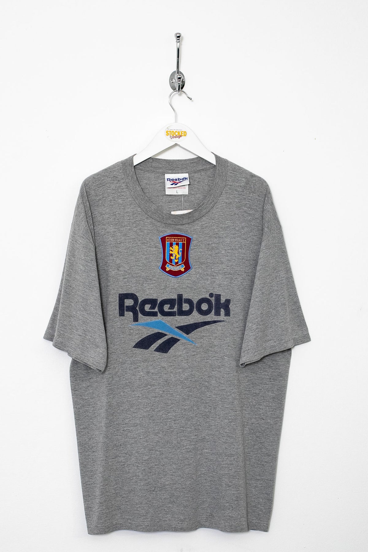 90s Reebok Aston Villa Training Shirt (L)