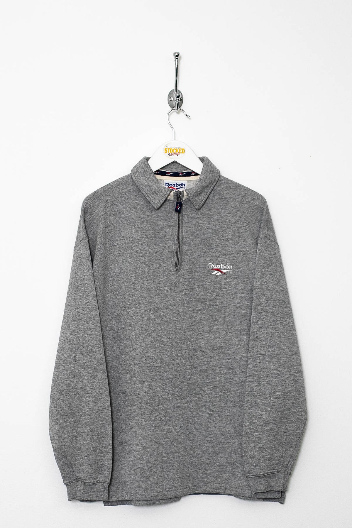 00s Reebok 1/4 Zip Sweatshirt (S)