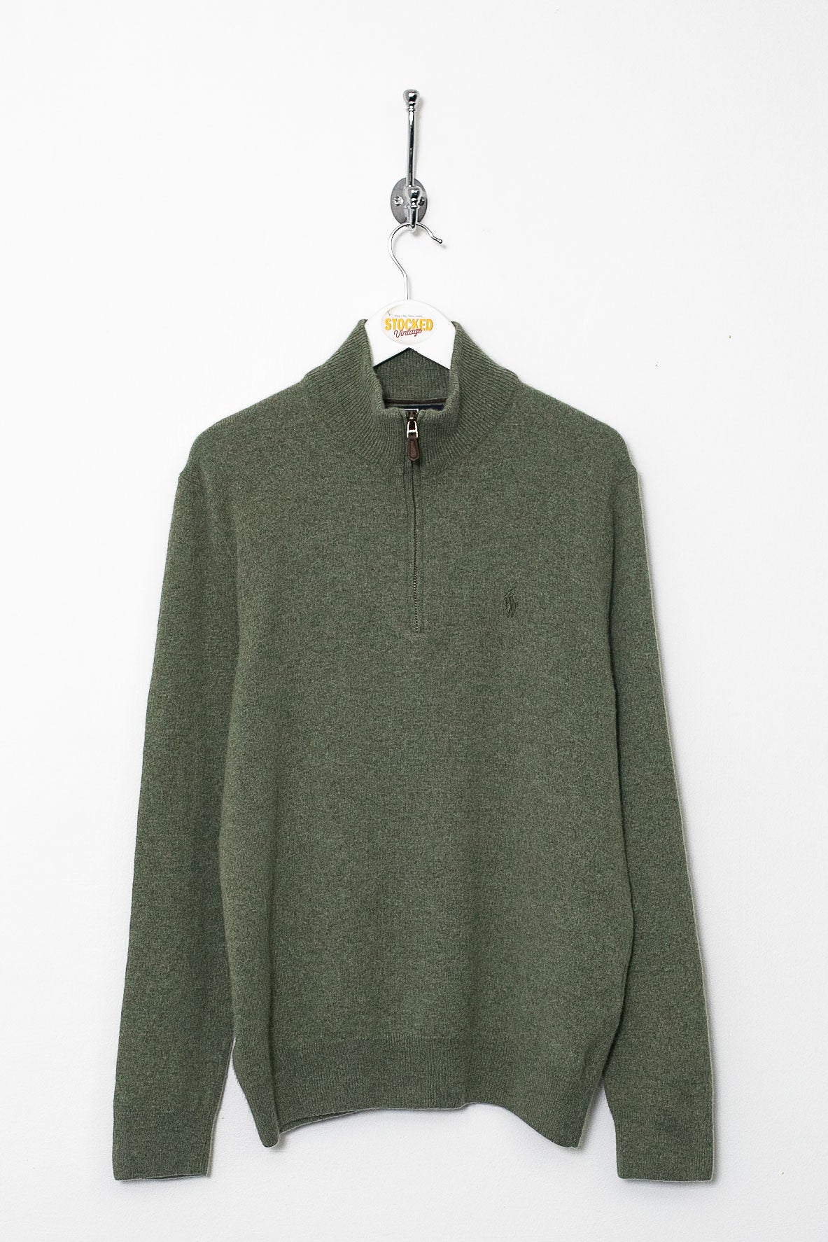 00s Ralph Lauren 1/4 Zip Knit Jumper (S)