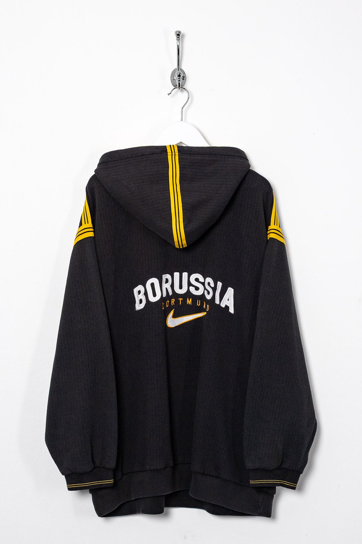 90s Nike Borussia Dortmund 1/4 Zip Hoodie (XXL)