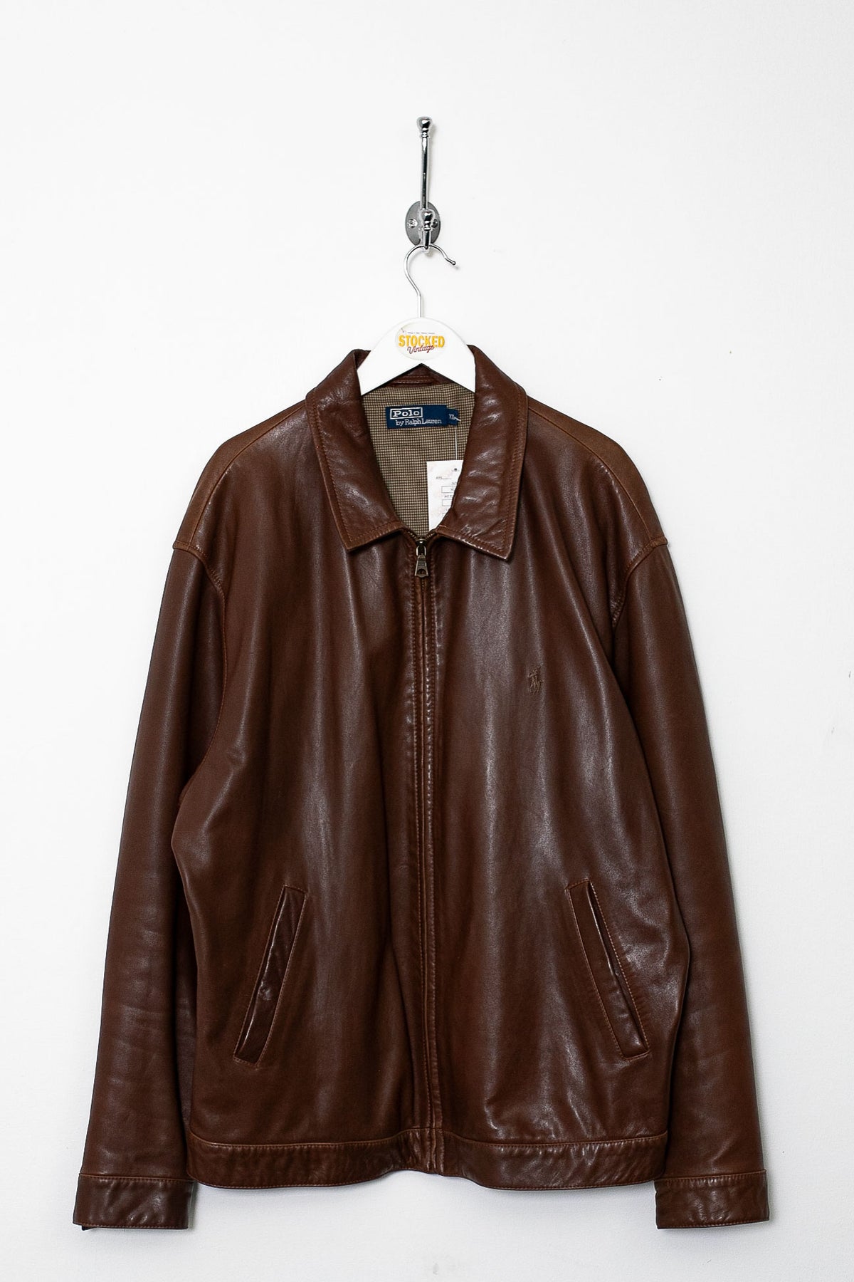 90s Ralph Lauren Leather Jacket (XL)