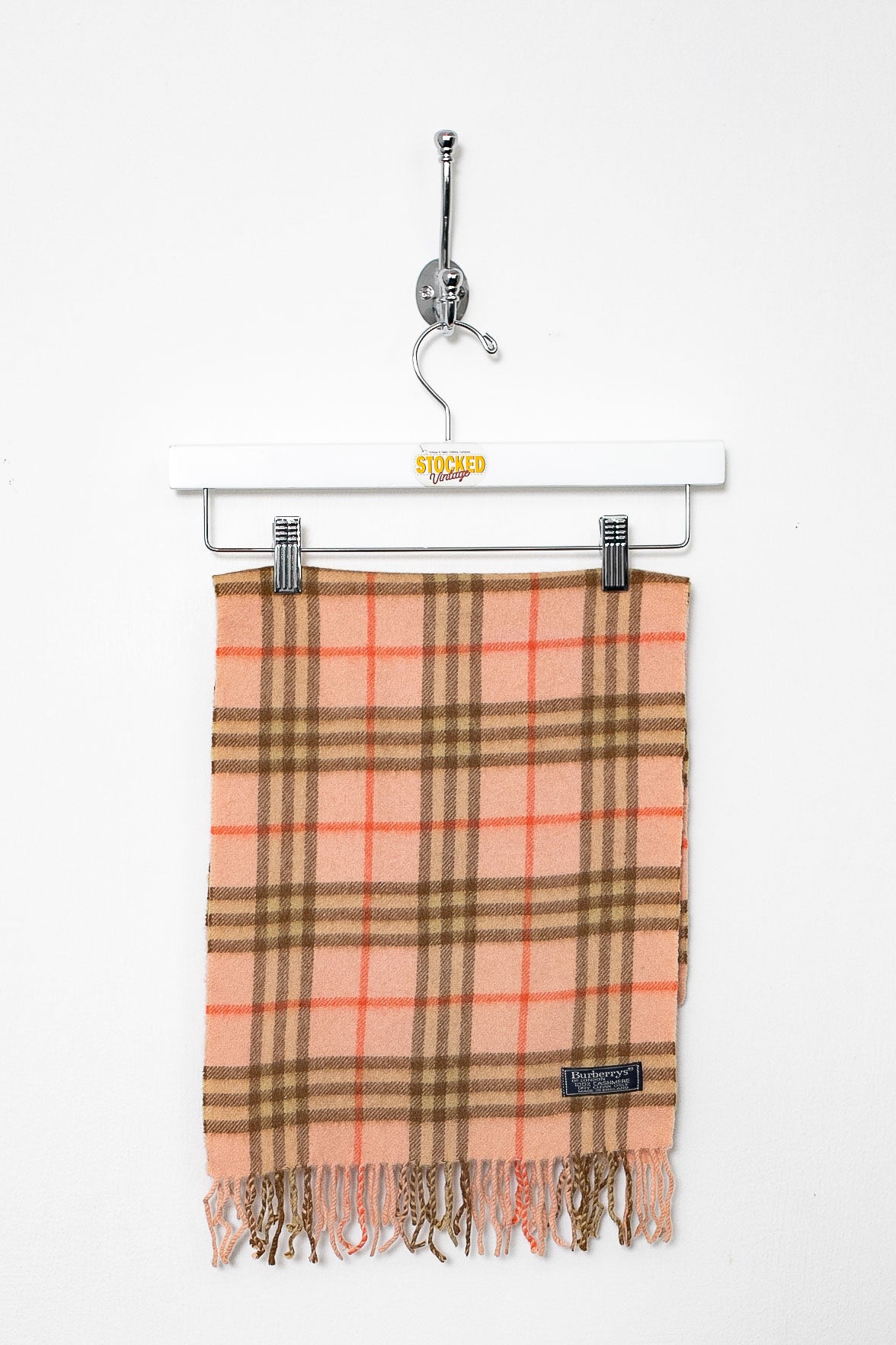 Pink burberry scarf cashmere online