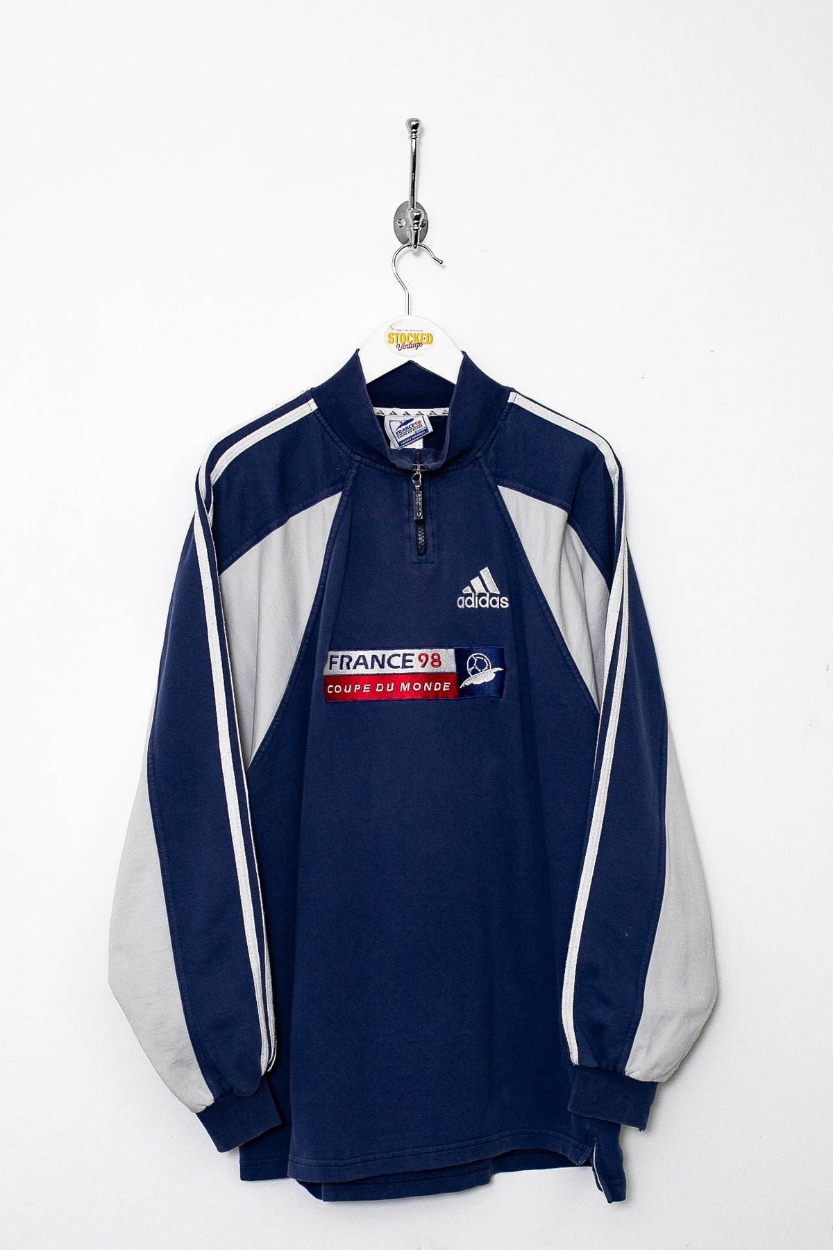 1998 Adidas France World Cup 1/4 Zup Sweatshirt (M)