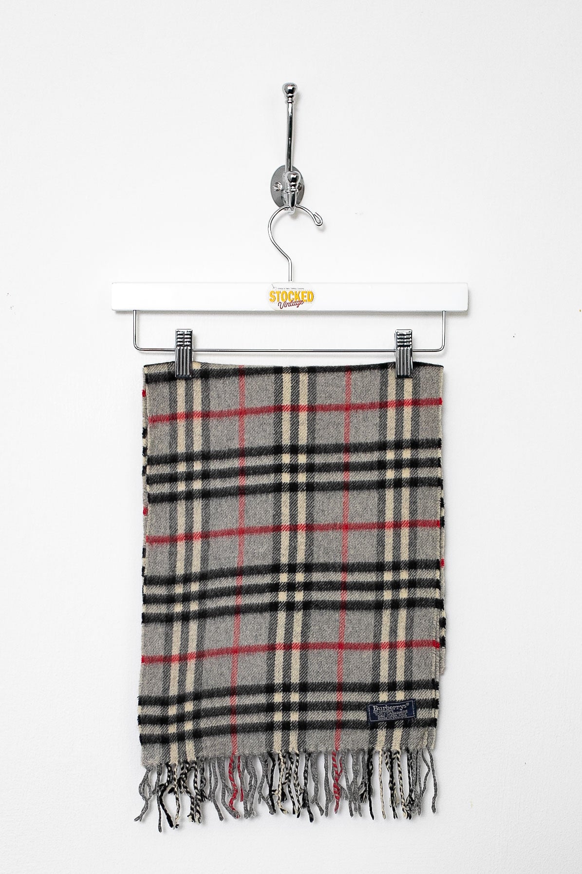 00s Burberry Nova Check Cashmere Scarf