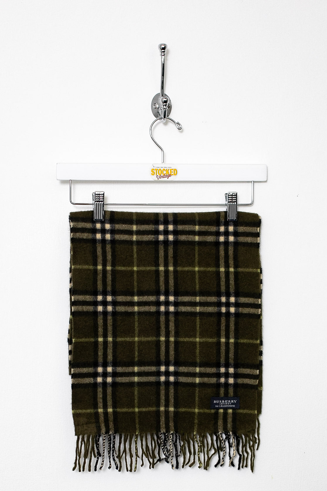 00s Burberry Nova Check Cashmere Scarf