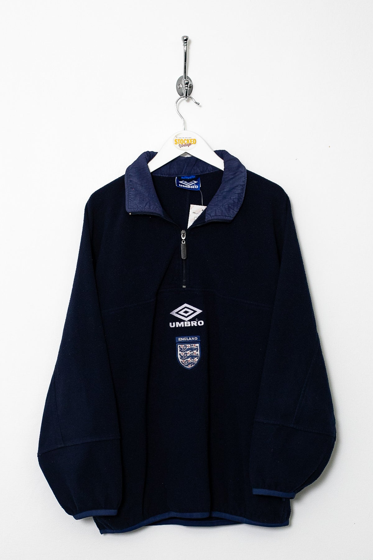 90s Umbro England 1/4 Zip Fleece (M)
