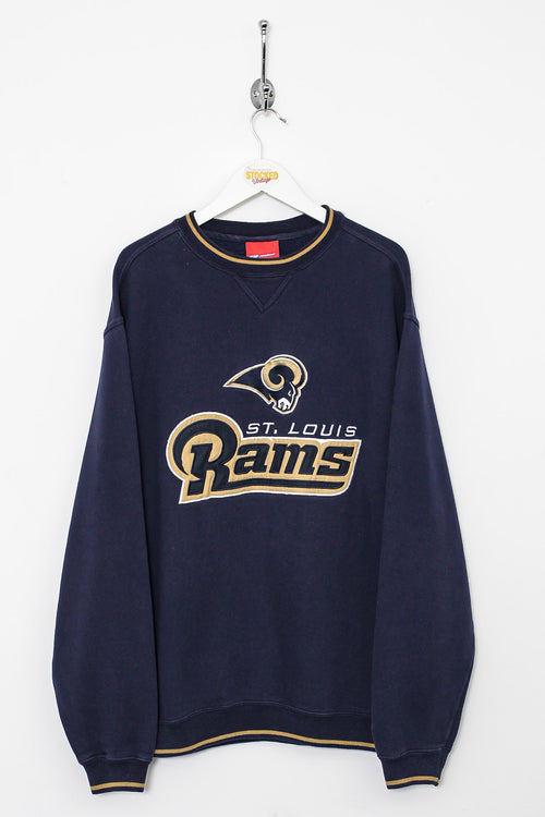 Vintage 90s Distressed NFL ST. Louis Rams Sweatshirt Rams 