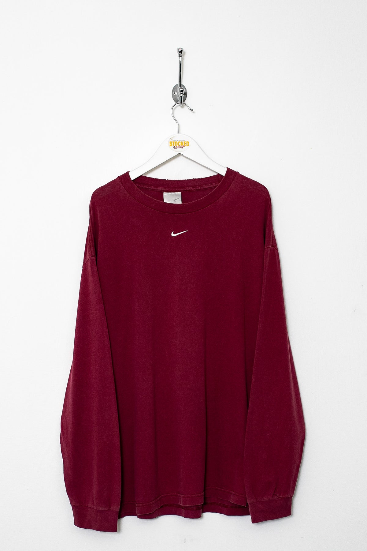 00s Nike Centre Swoosh Long Sleeve Tee (L)