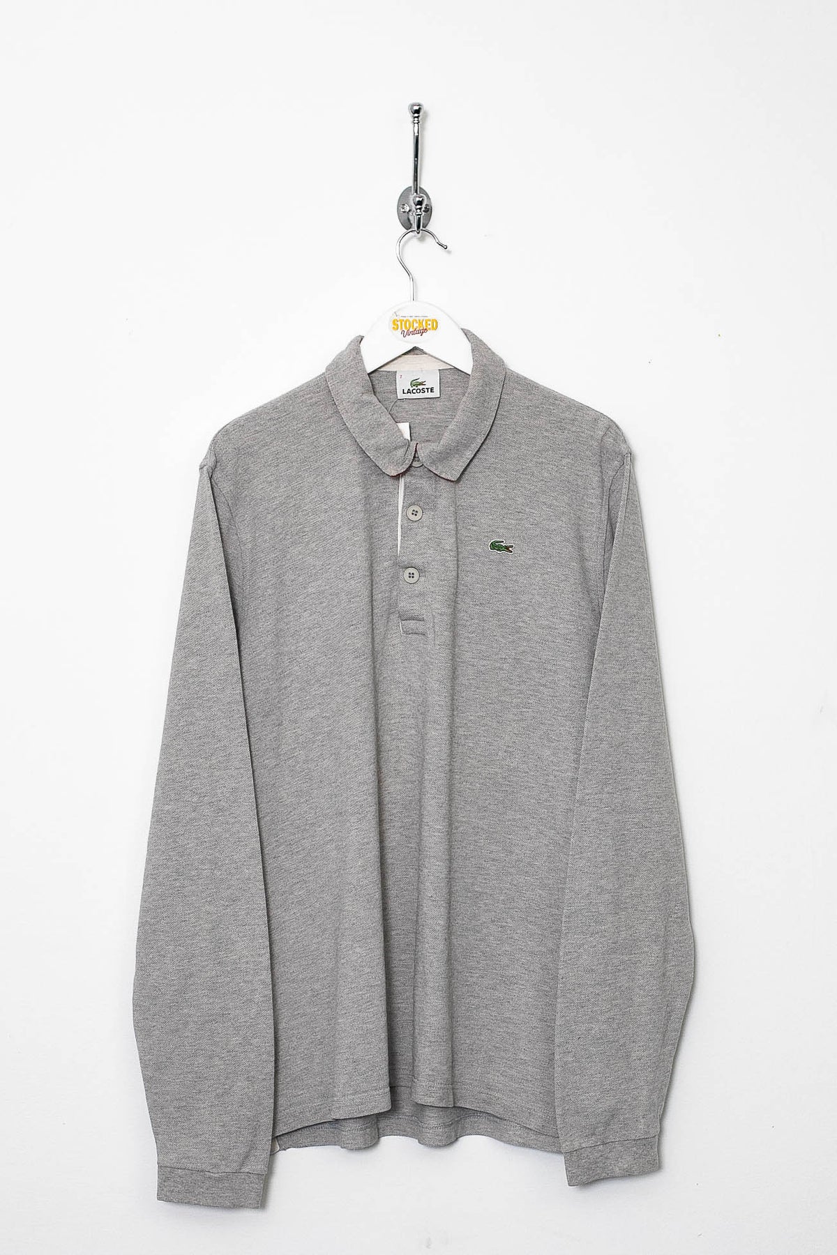 00s Lacoste Long Sleeve Polo Shirt (M)