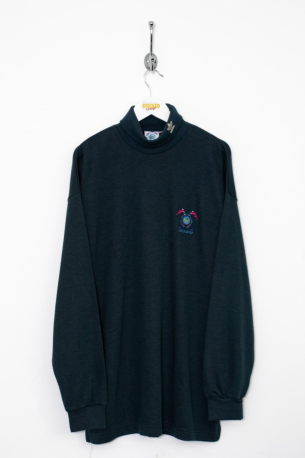 90s Adidas Golf Turtle Neck Sweatshirt (XL)