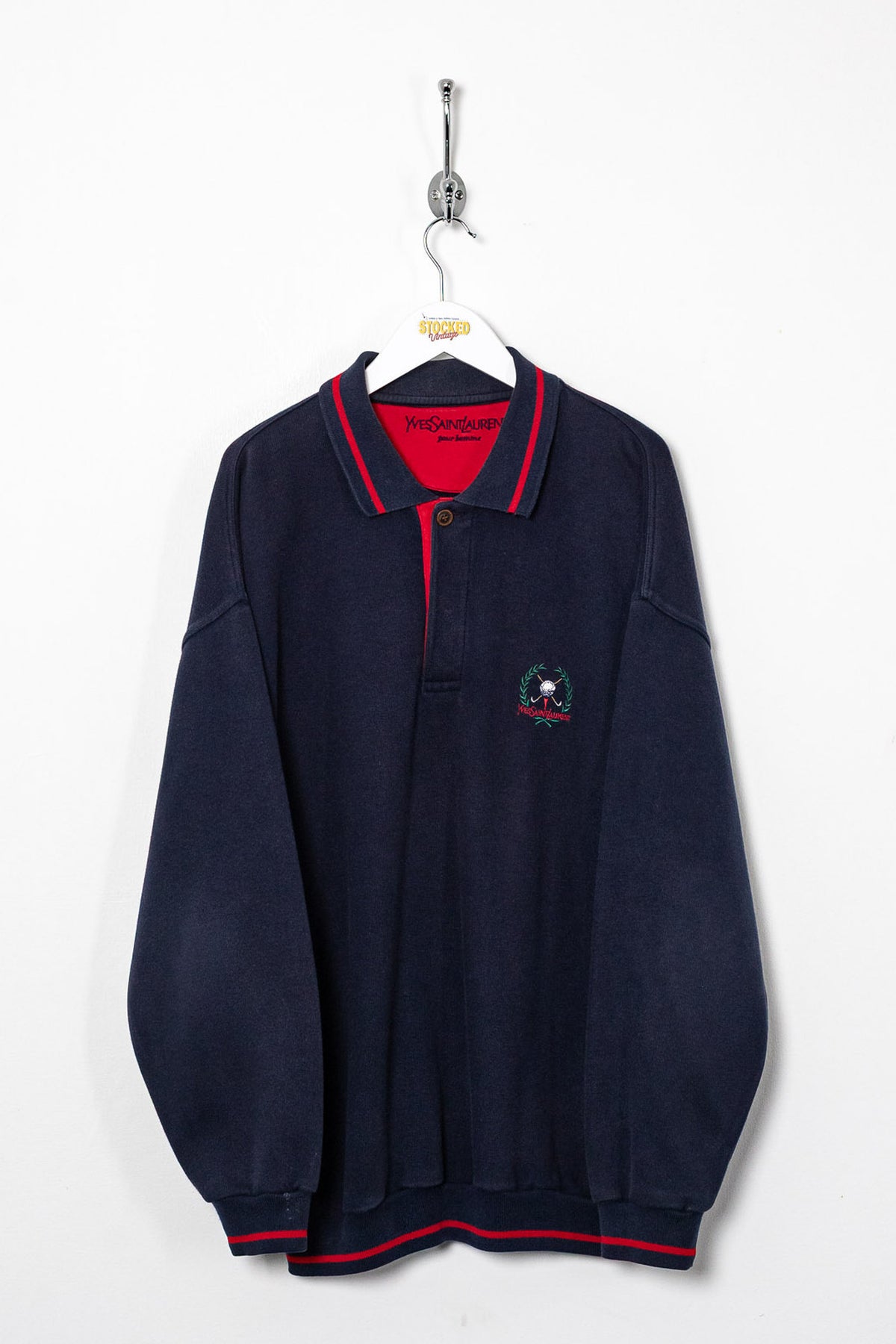90s YSL Collared Sweatshirt (L)