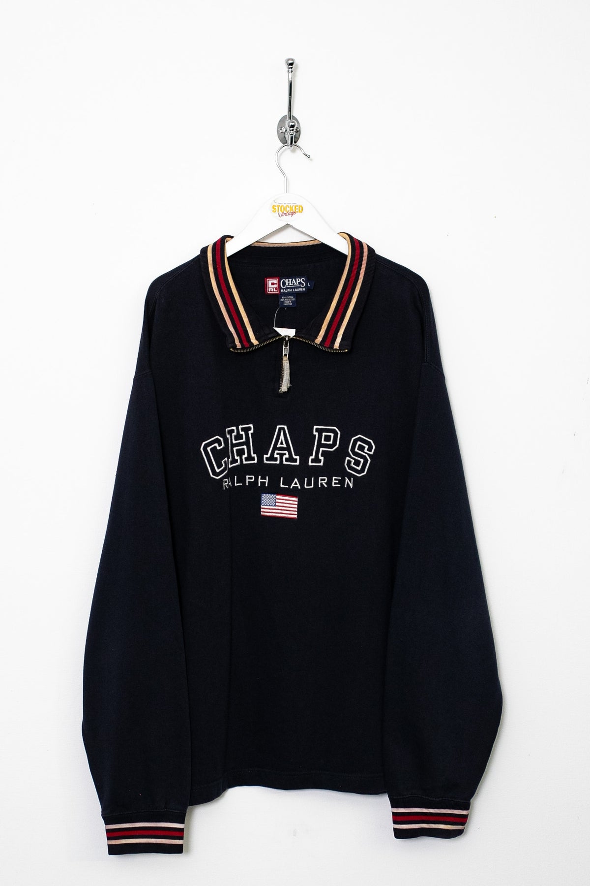 00s Ralph Lauren Chaps 1/4 Zip Sweatshirt (L)