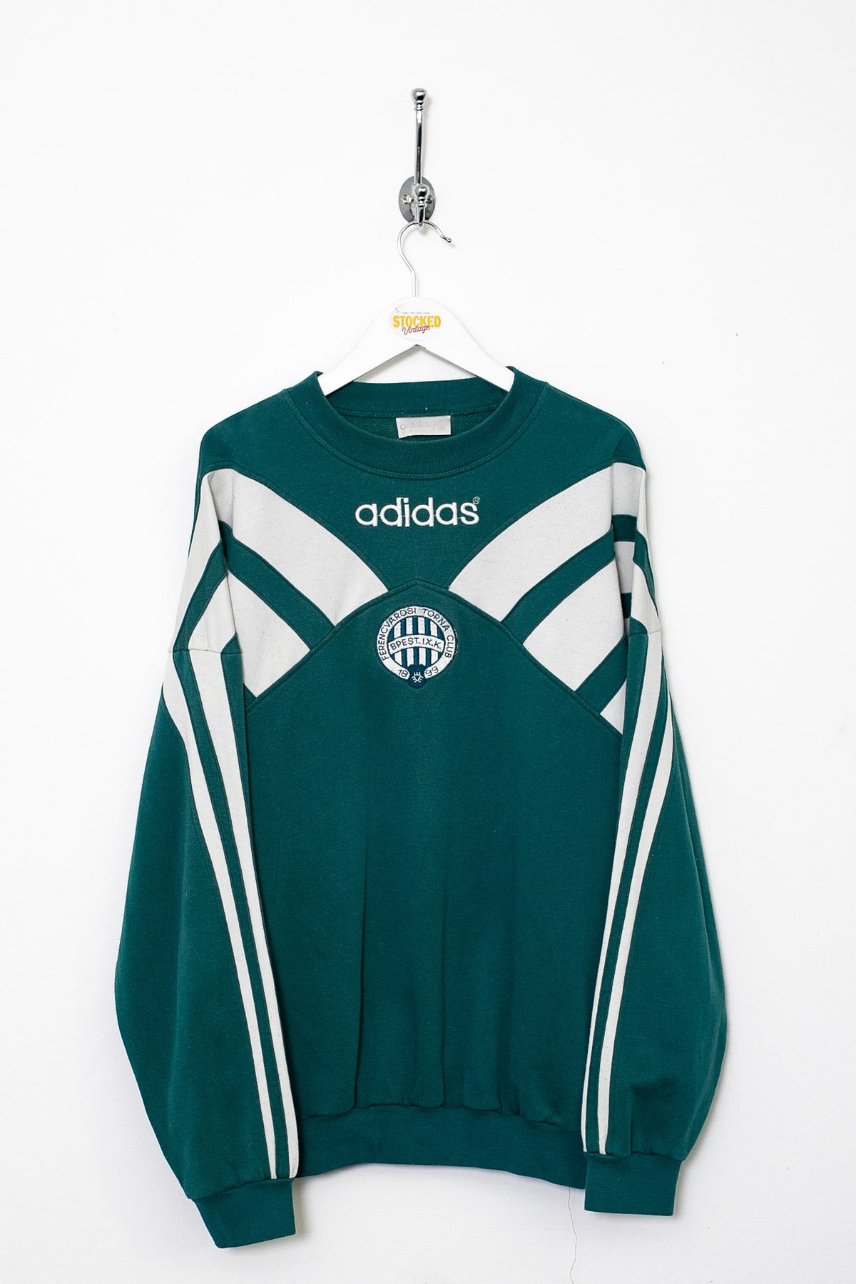 90s Adidas FC Ferencvaros Training Sweatshirt (M)