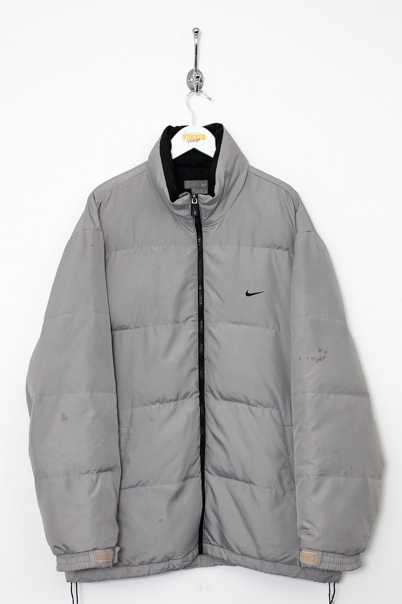 Grey nike puffer coat hotsell