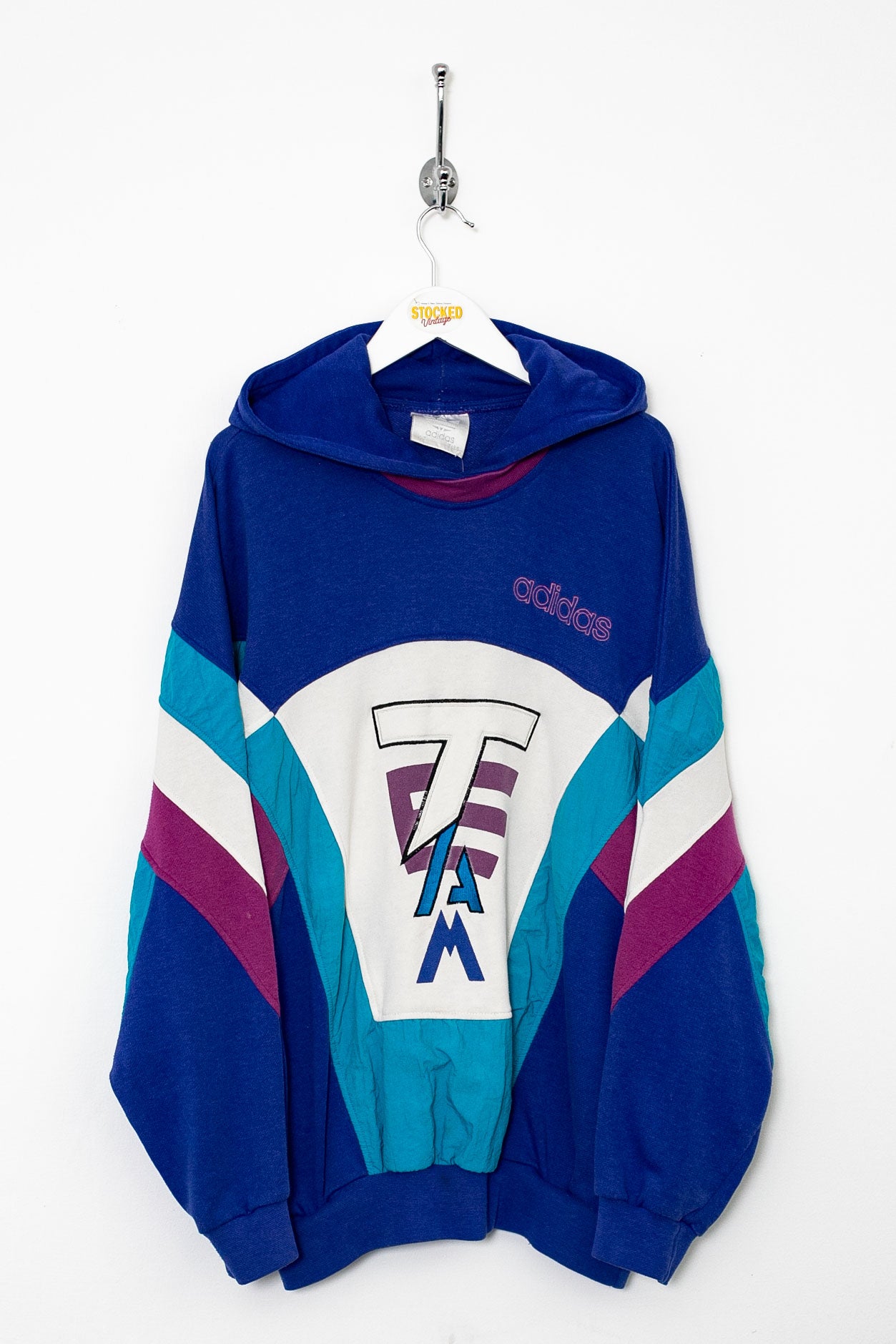 90s Adidas Team Hoodie XL Stocked Vintage