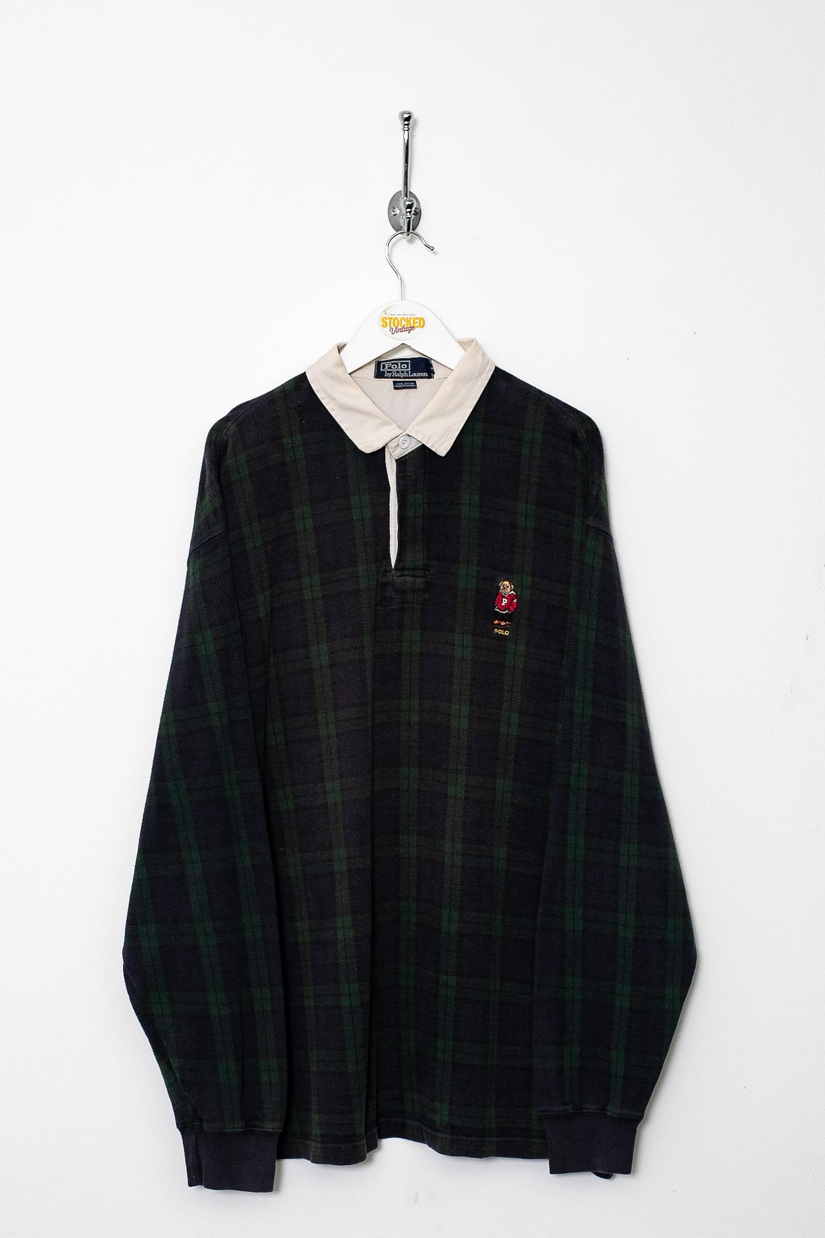 90s Ralph Lauren Polo Bear Rugby Shirt (L)