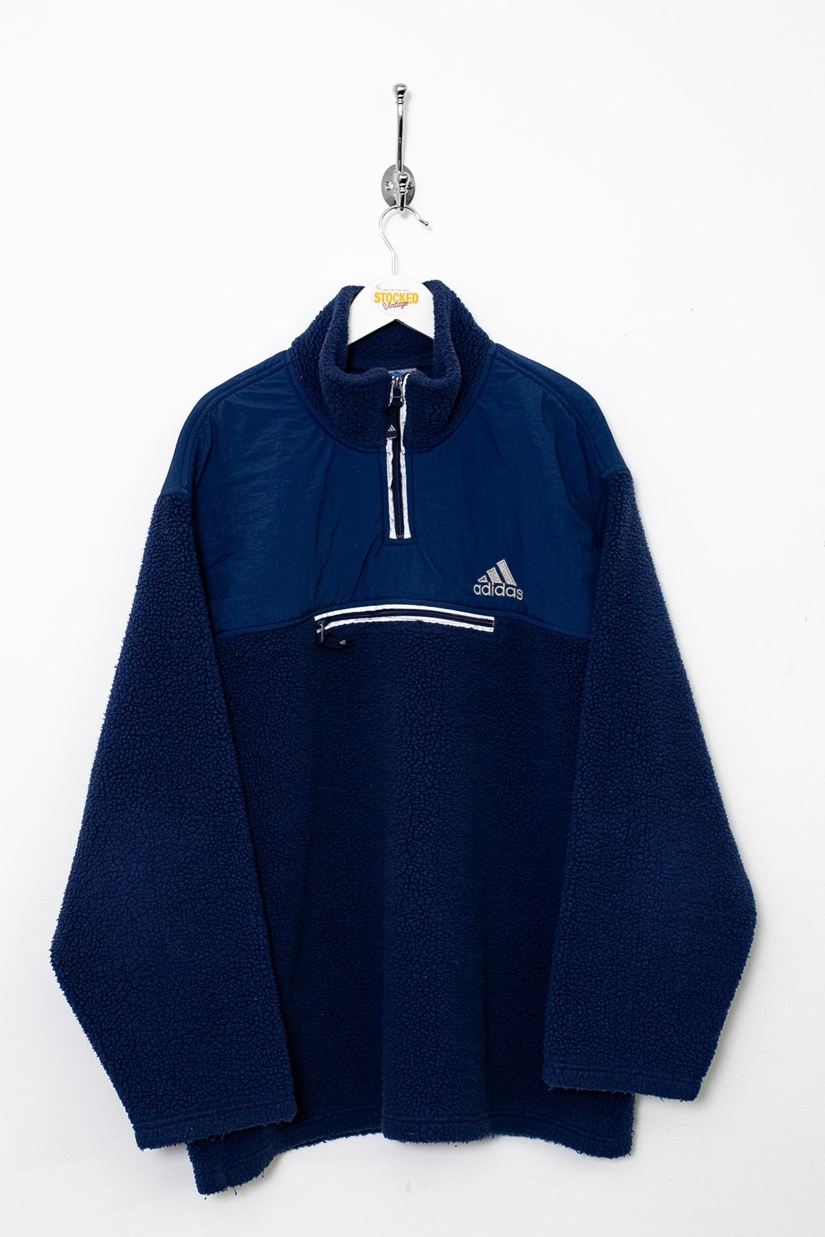 00s Adidas 1/4 Zip Sherpa Fleece (XL)