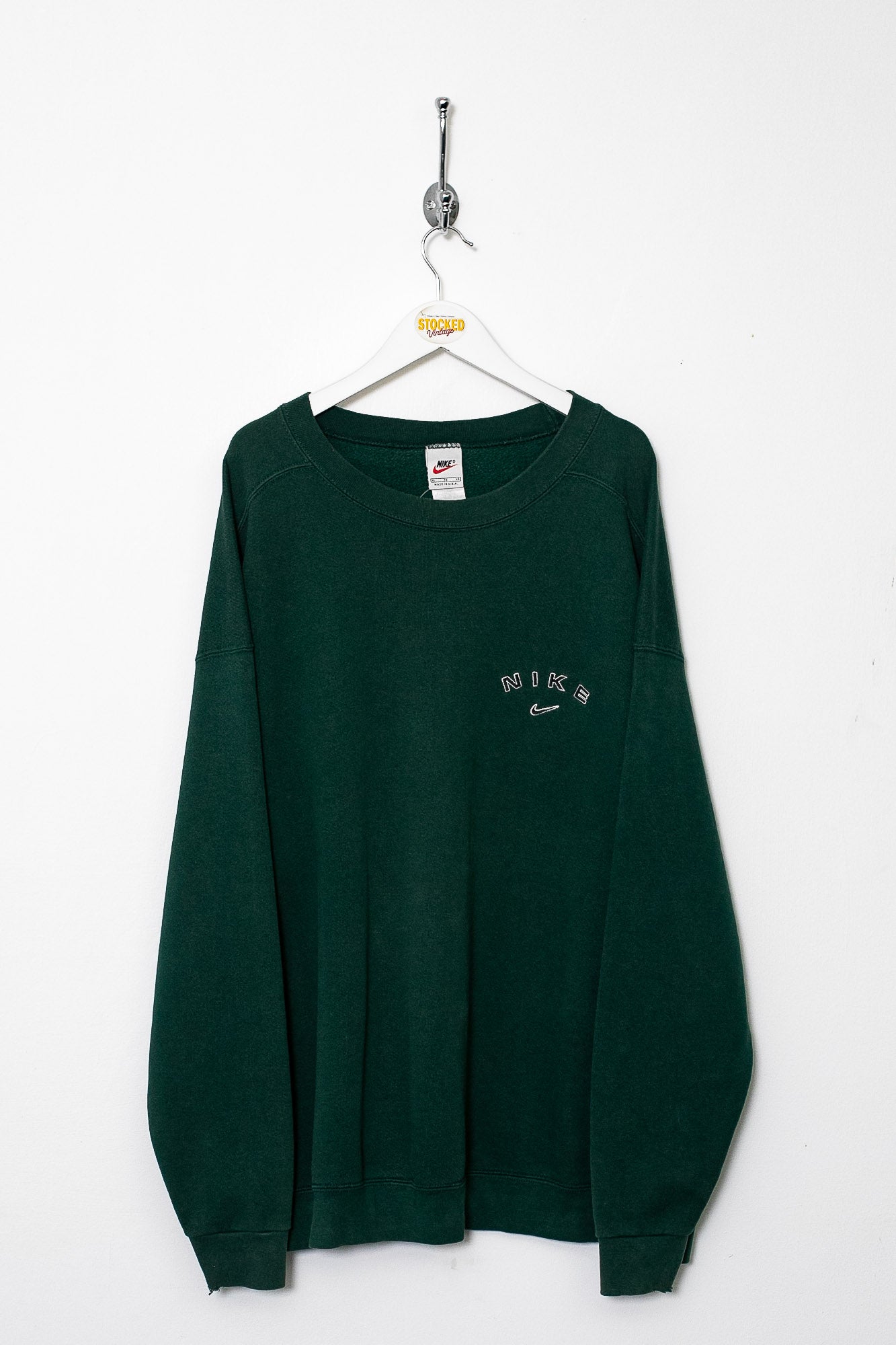 nike green retro sweatshirt
