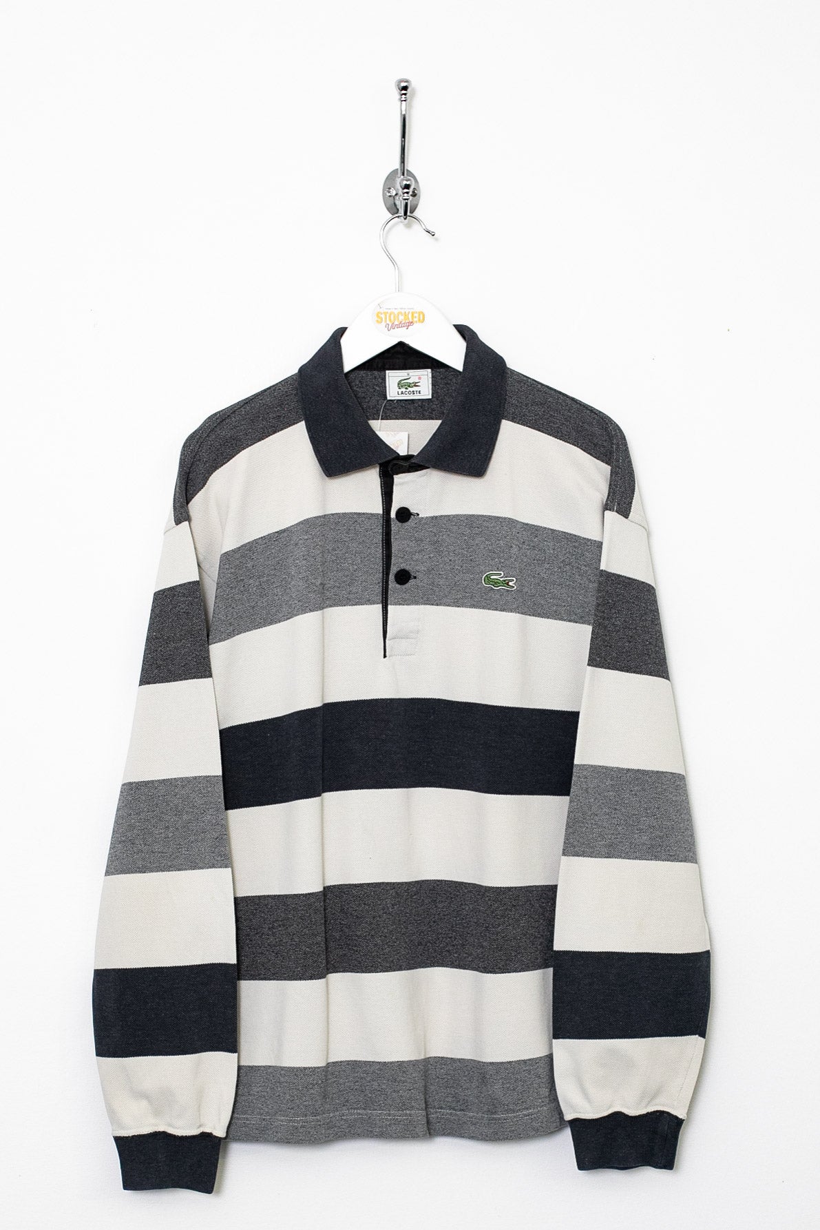 00s Lacoste Long Sleeve Polo Shirt (S)