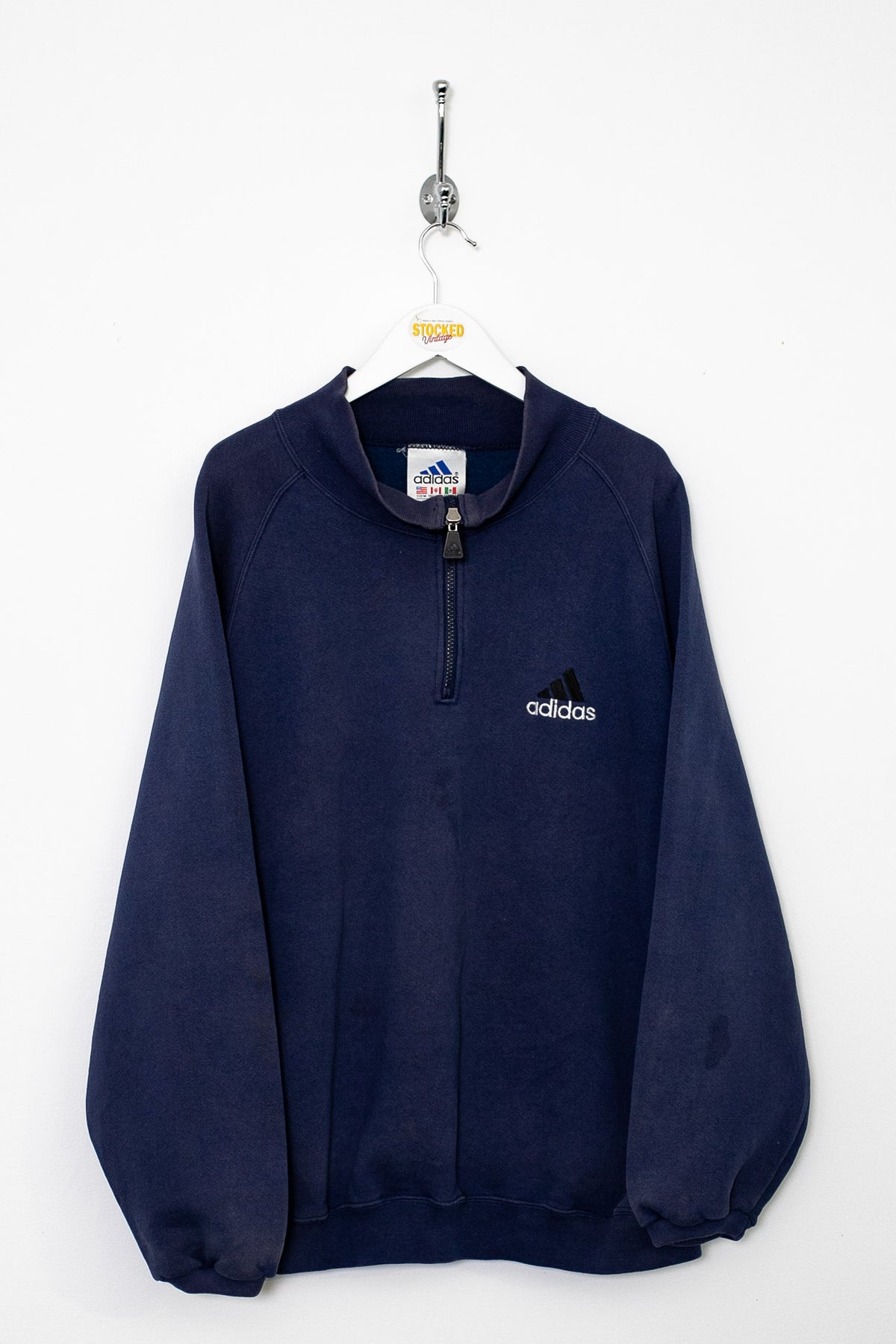 90s Adidas 1/4 Zip Sweatshirt (M)