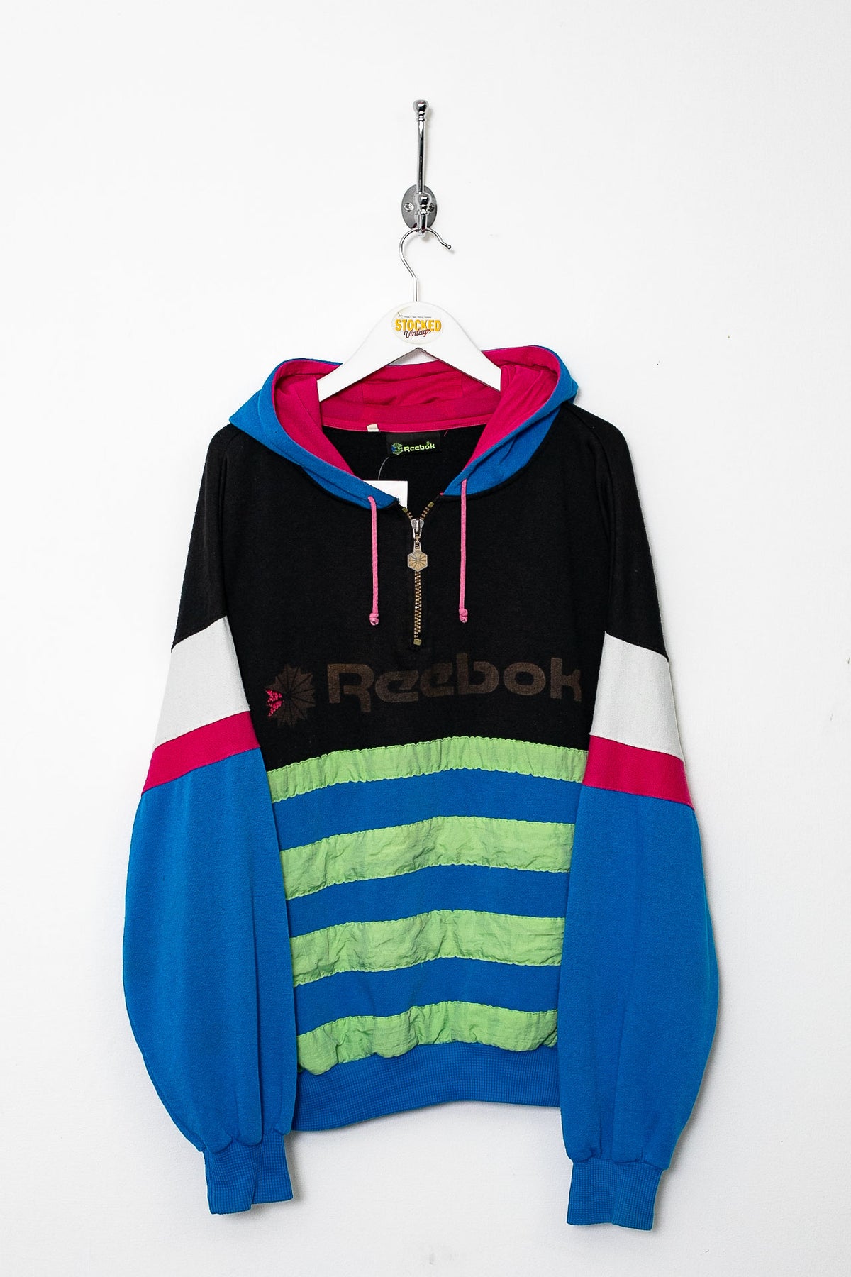 90s Reebok 1/4 Zip Hoodie (M)