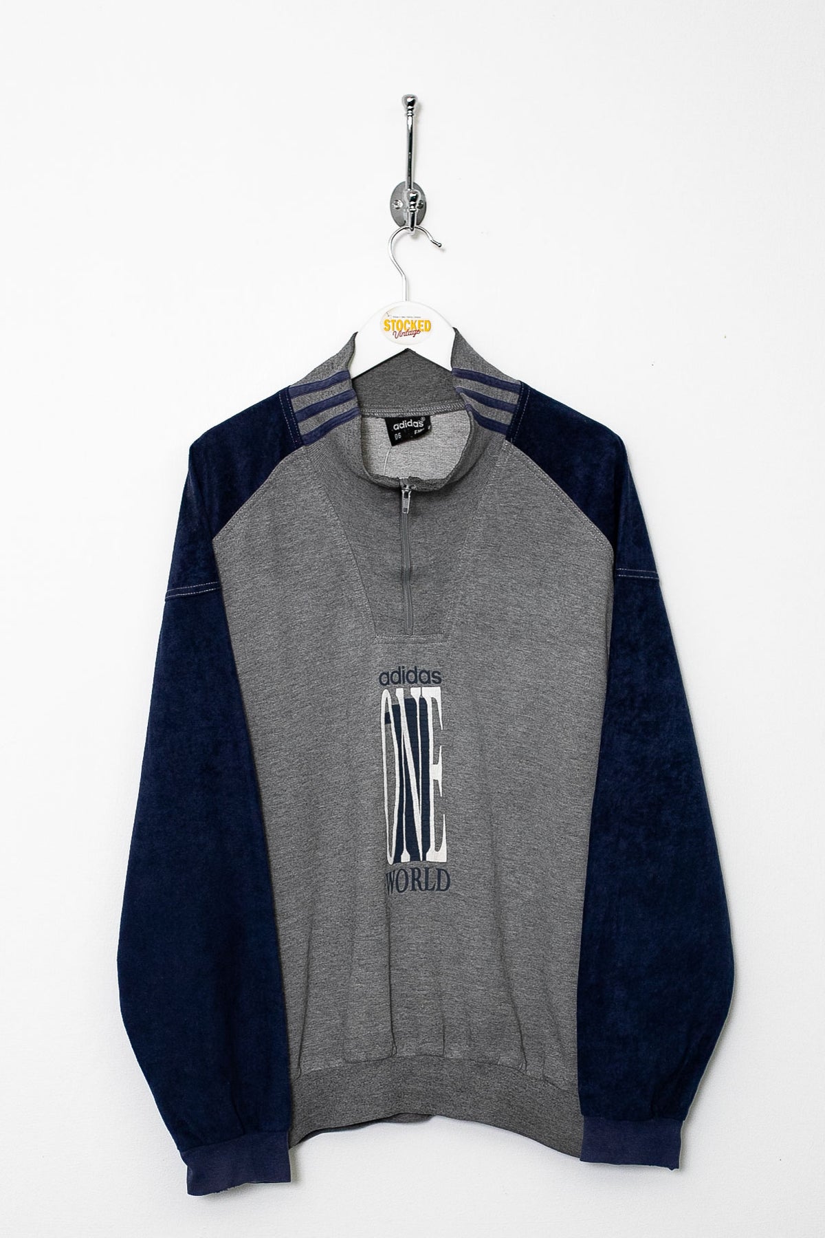 90s Adidas 1/4 Zip Sweatshirt (M)