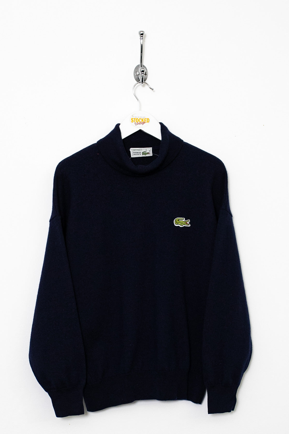 90s Lacoste Turtle Neck Knit Jumper (S)