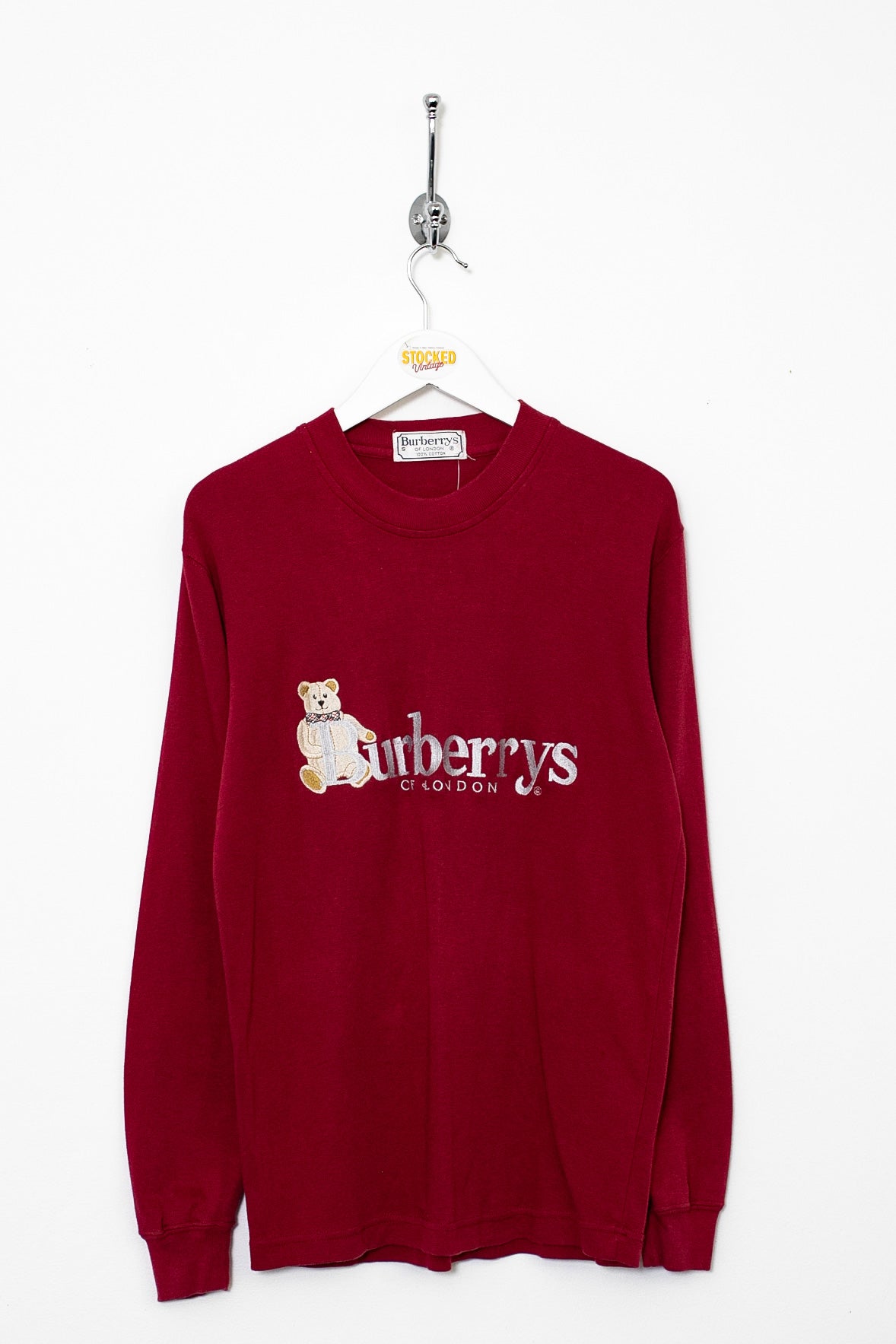 90s Burberry Bear Long Sleeve Tee (S)