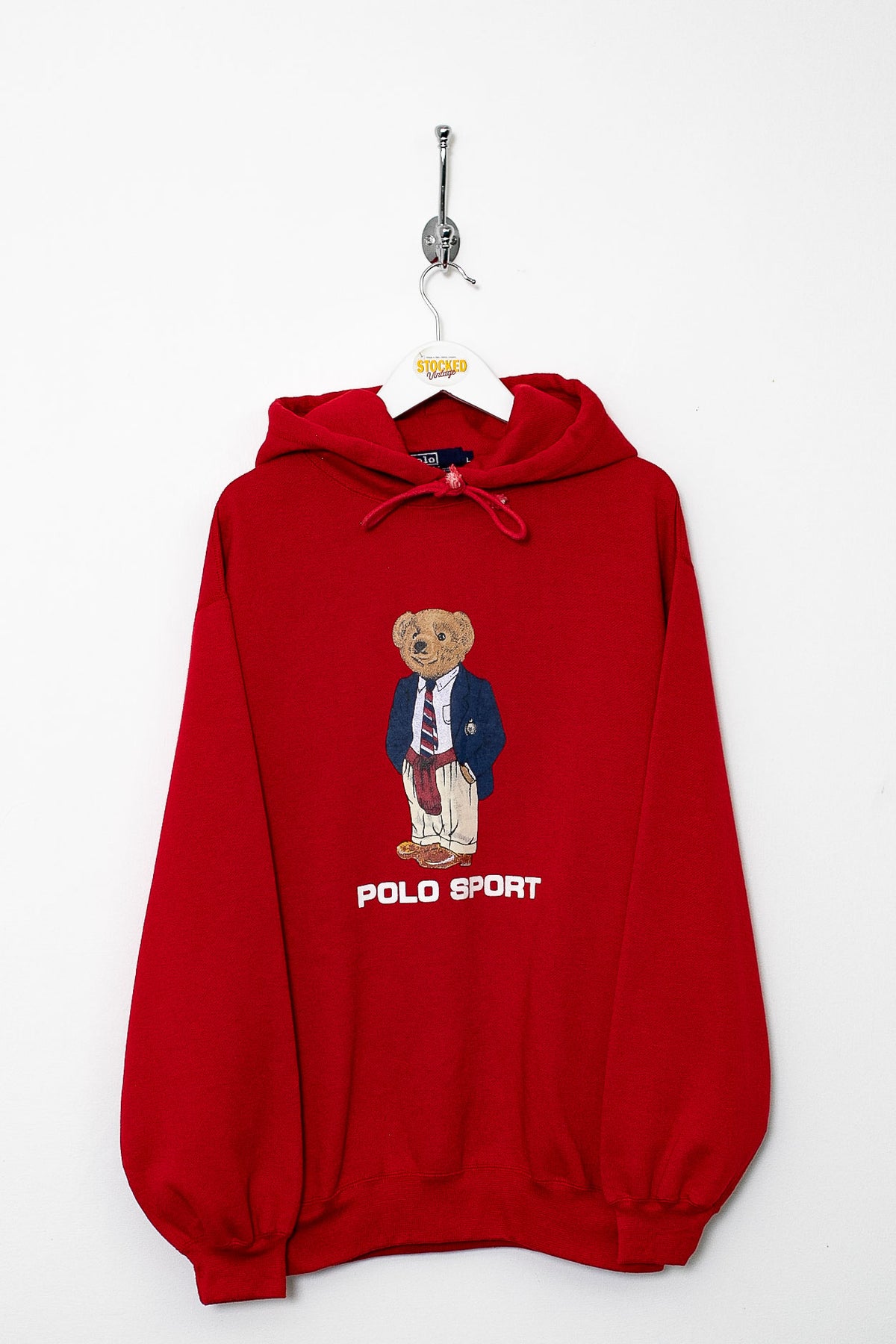 90s Ralph Lauren Polo Bear Hoodie (M)