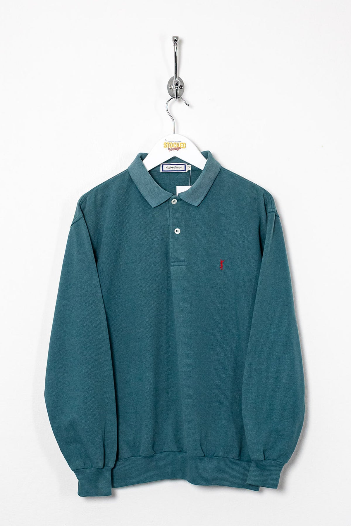 90s YSL Long Sleeve Polo Shirt (S)