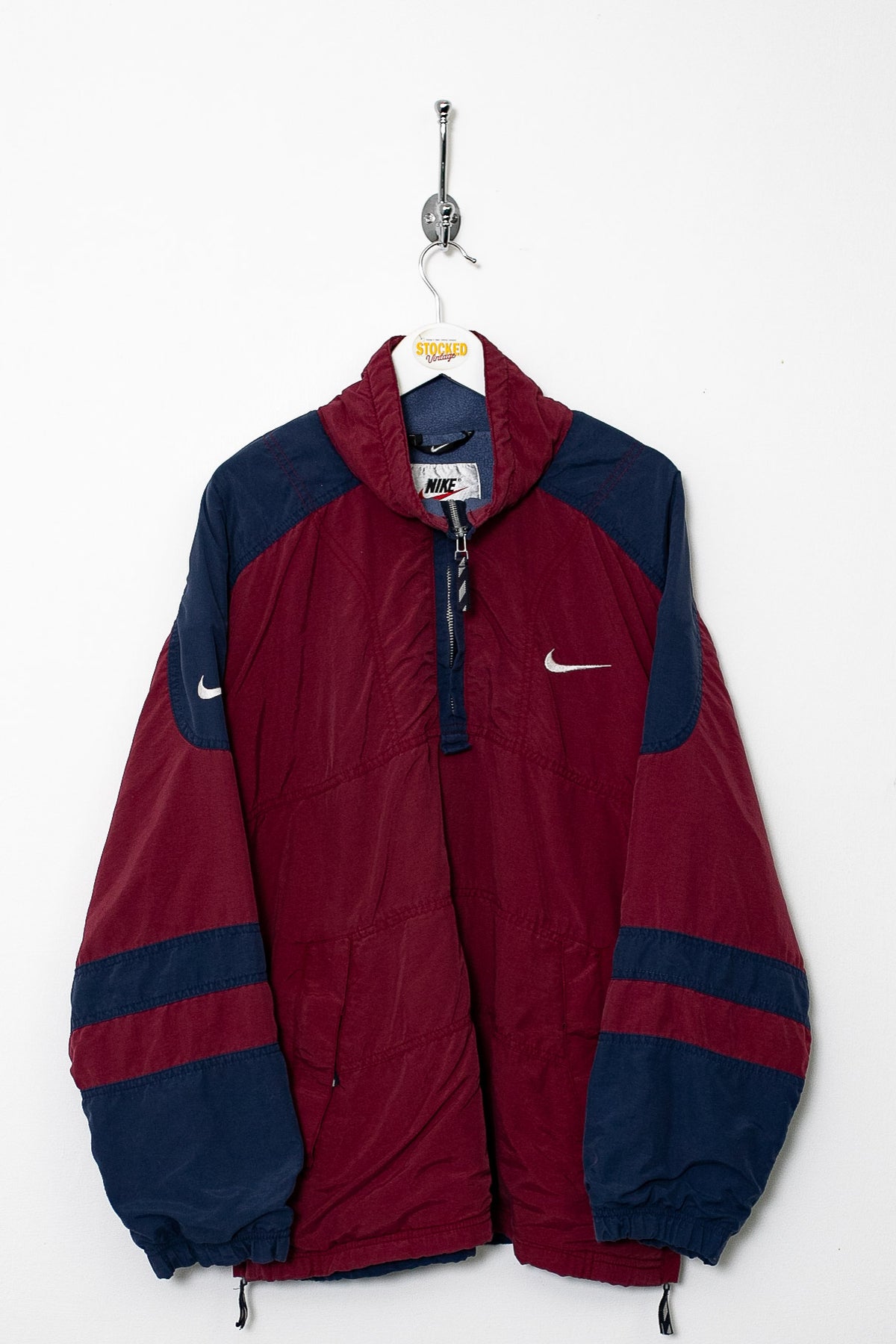 90s Nike 1/4 Zip Fleece Lined Jacket (M)