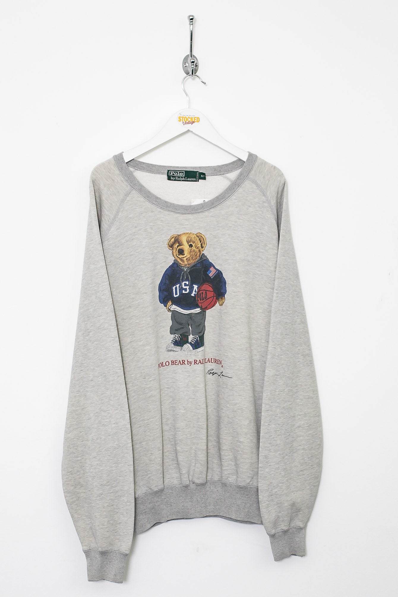 90s Ralph Lauren Polo Bear Sweatshirt (M)