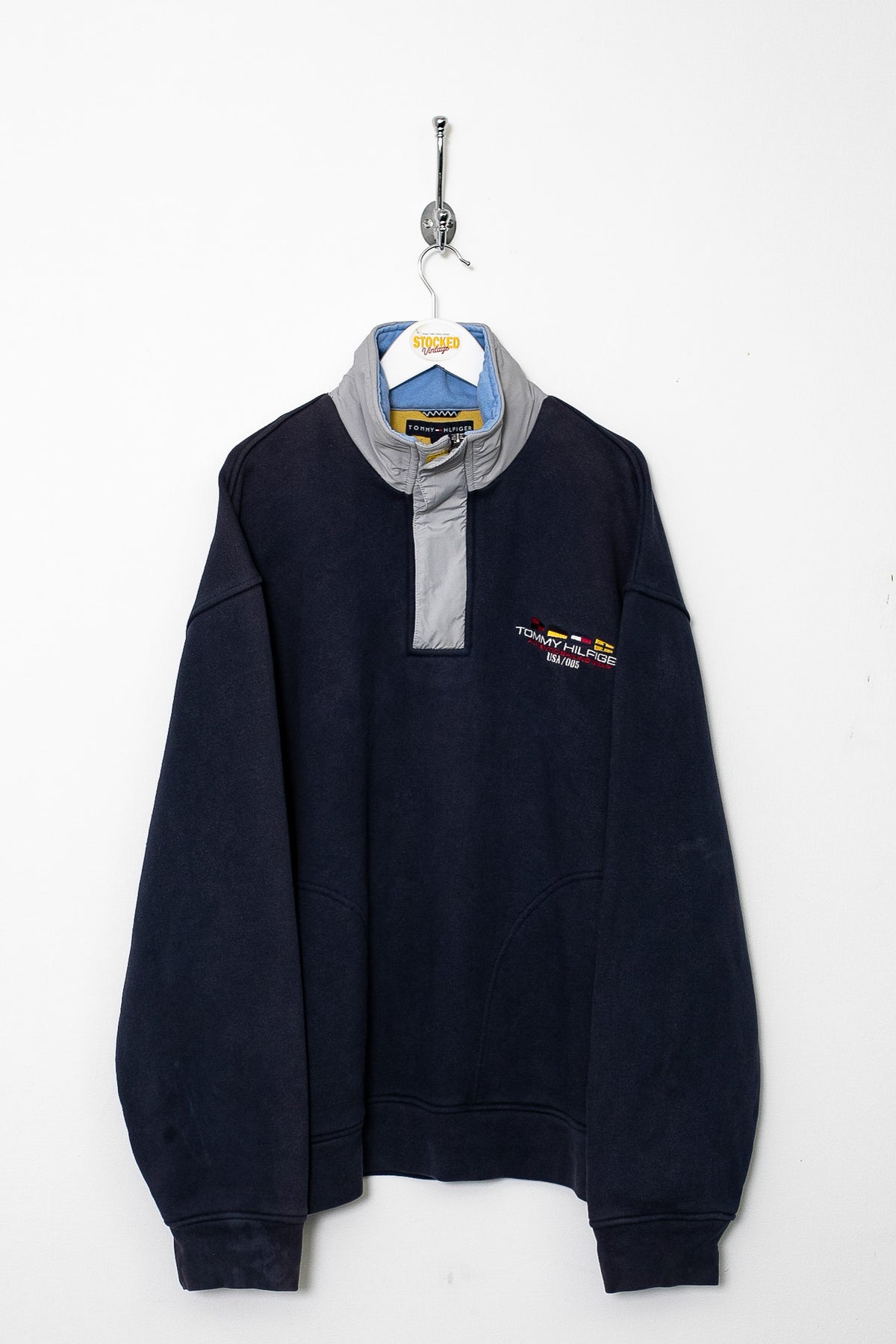 00s Tommy Hilfiger 1/4 Zip Sweatshirt (XL)