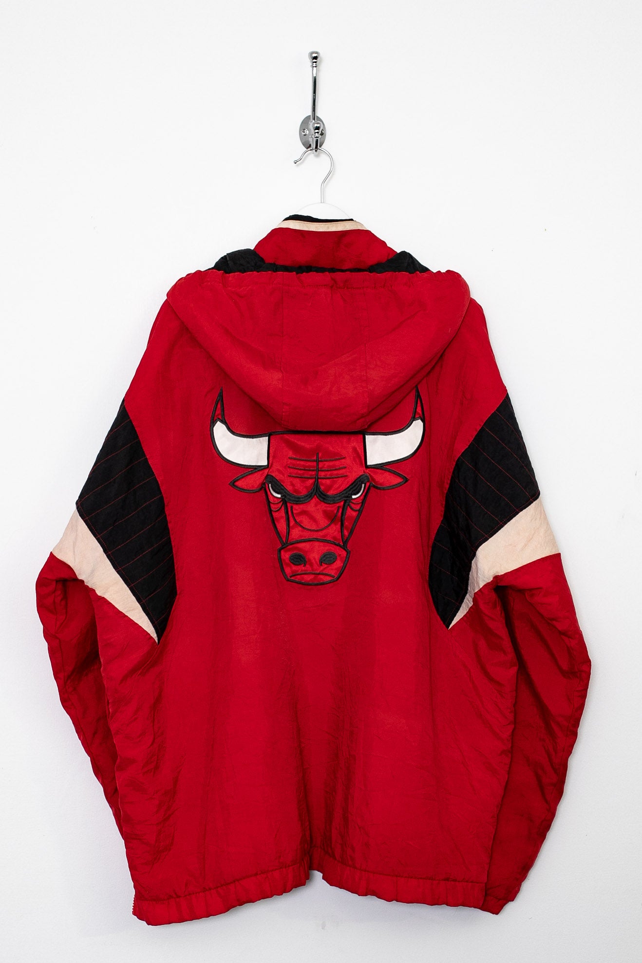 90s Starter NBA Chicago Bulls 1 4 Zip Padded Jacket XL Stocked Vintage