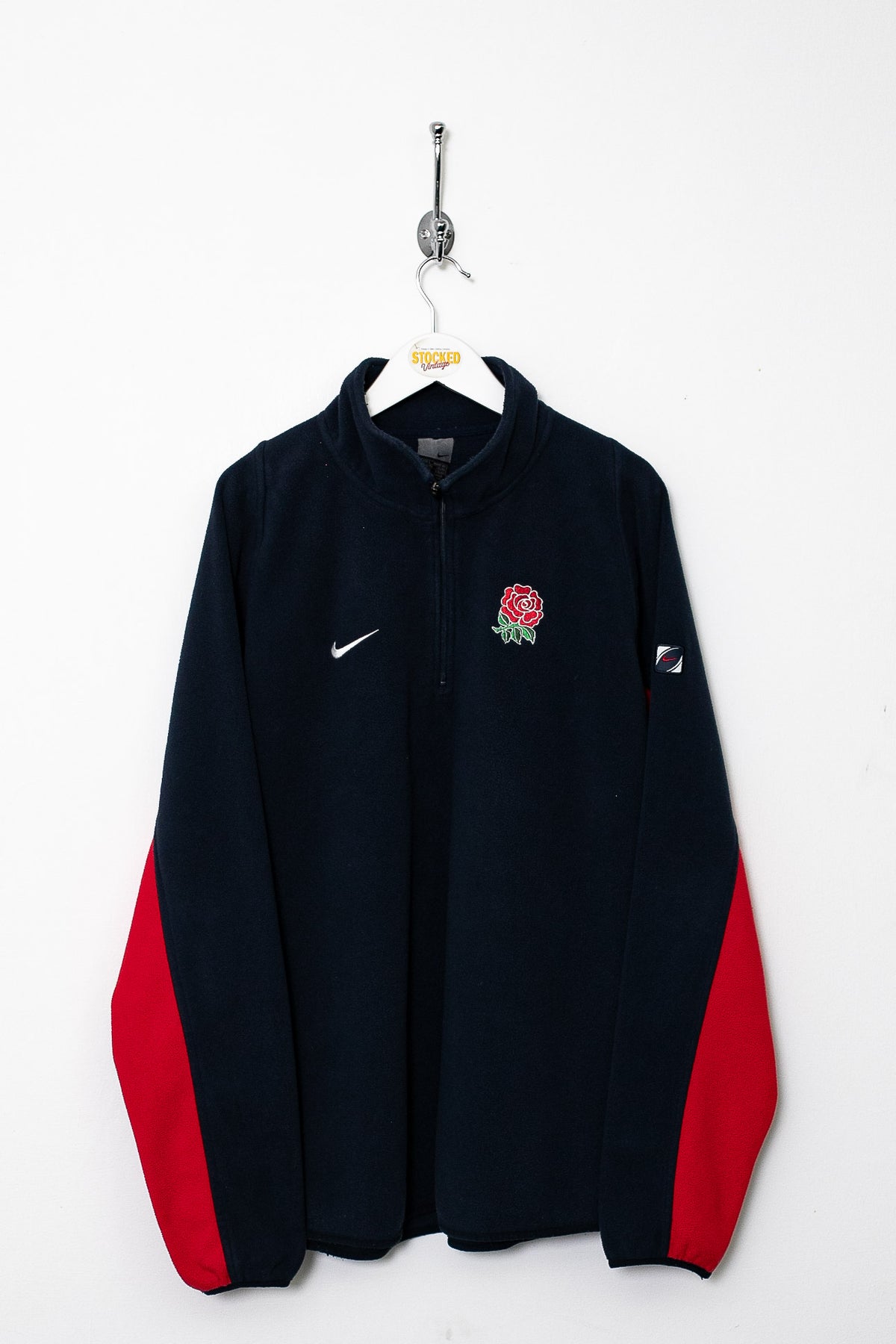 00s Nike England Rugby 1/4 Zip Fleece (M)