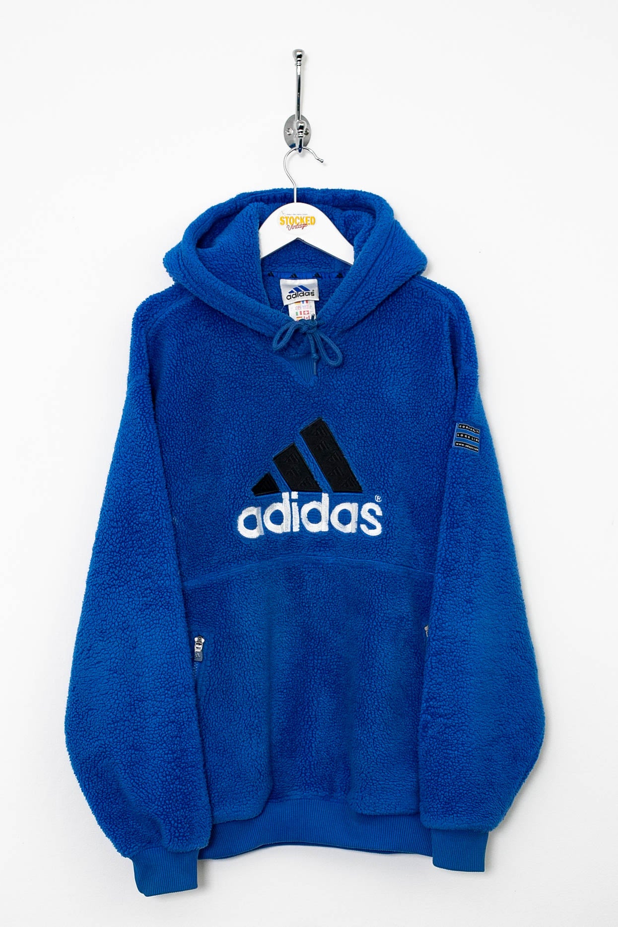 Adidas navy sherpa sales hoodie