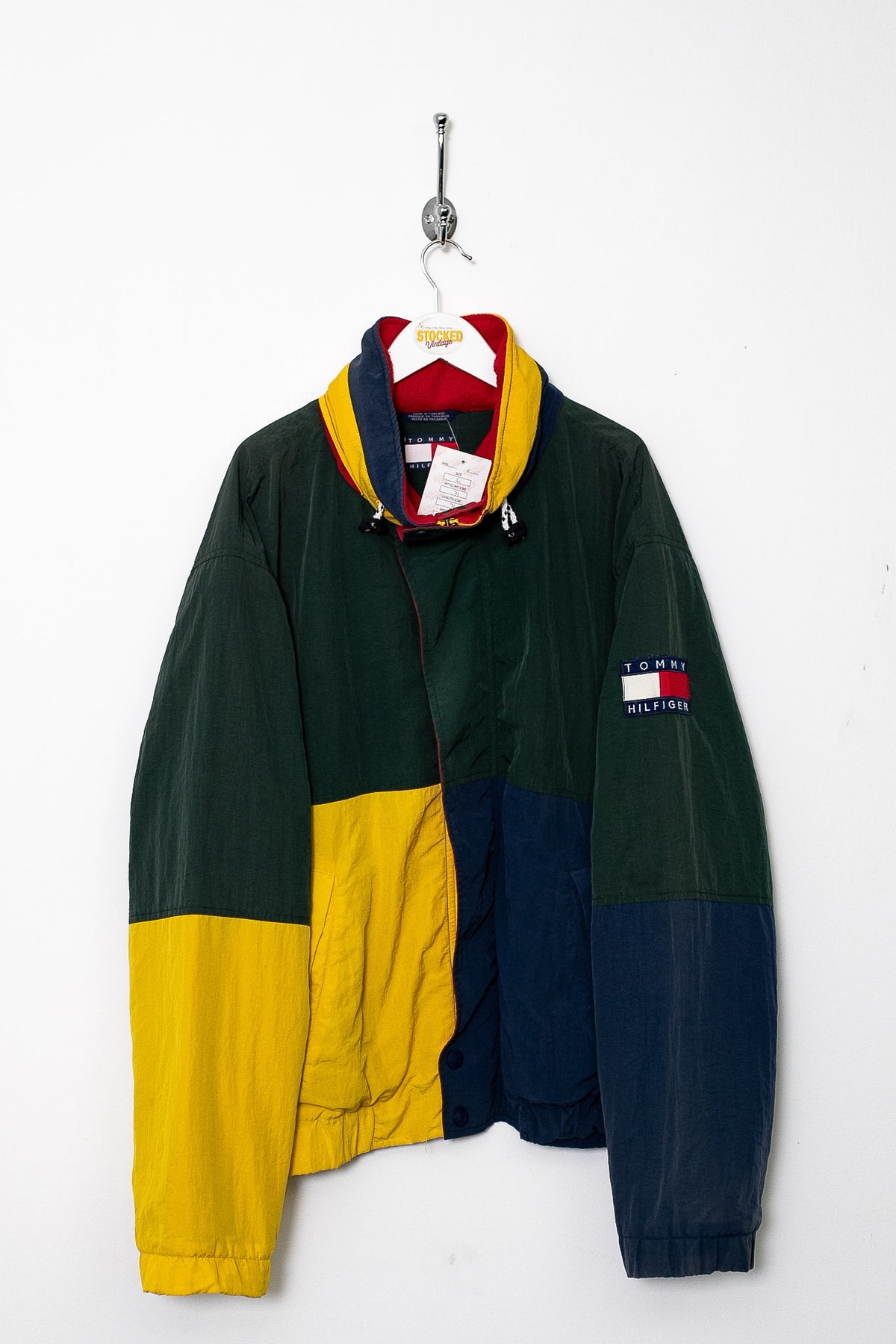 90s Tommy Hilfiger Fleece Lined Jacket (L)