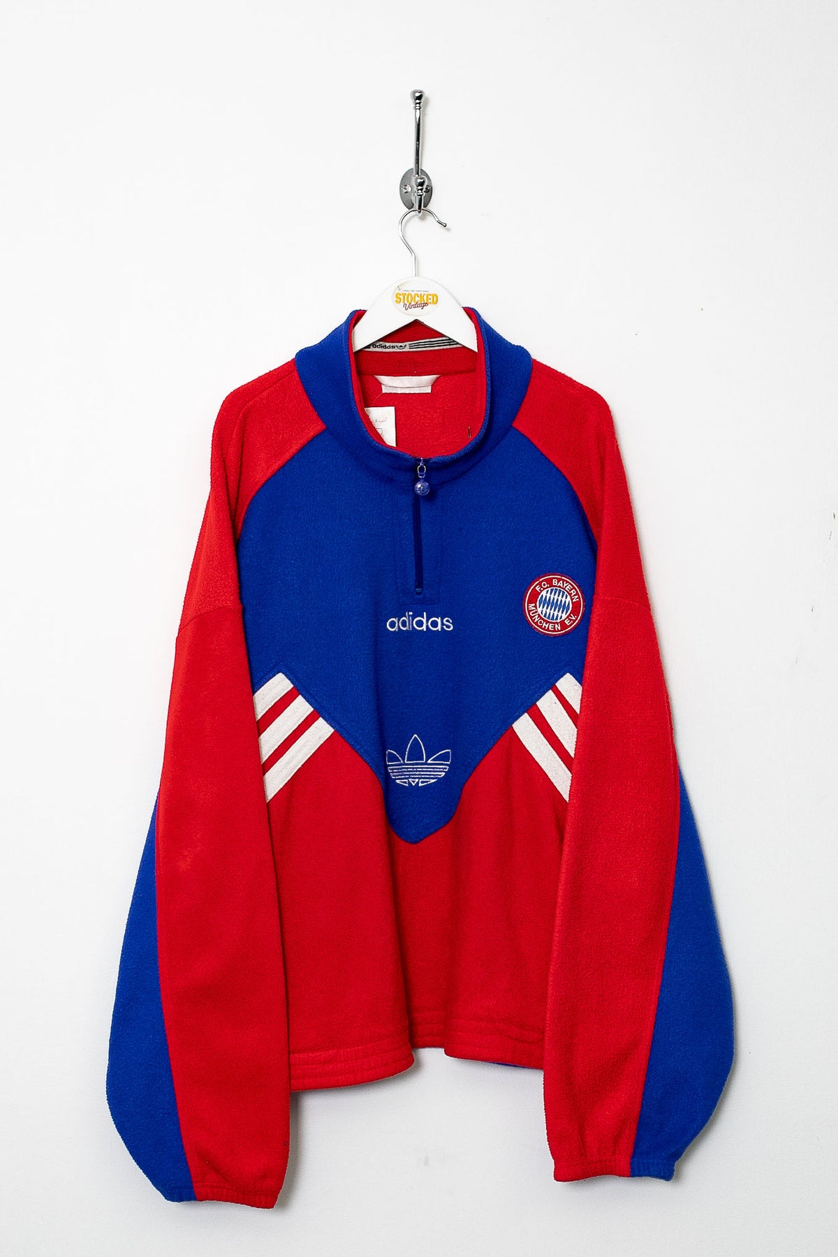 90s Adidas Bayern Munich 1/4 Zip Fleece (XL)