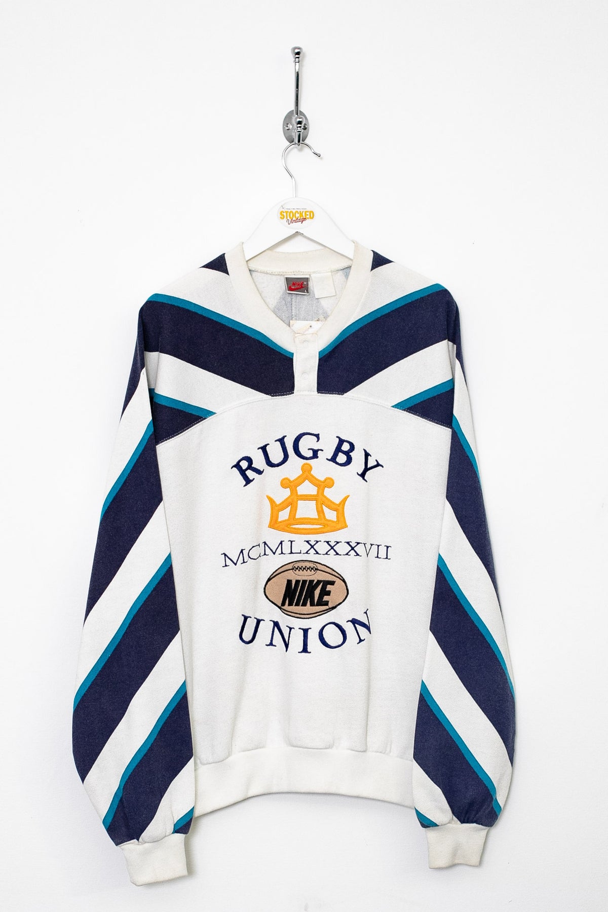 Rare 80s Nike Rugby Union Sweatshirt (M)