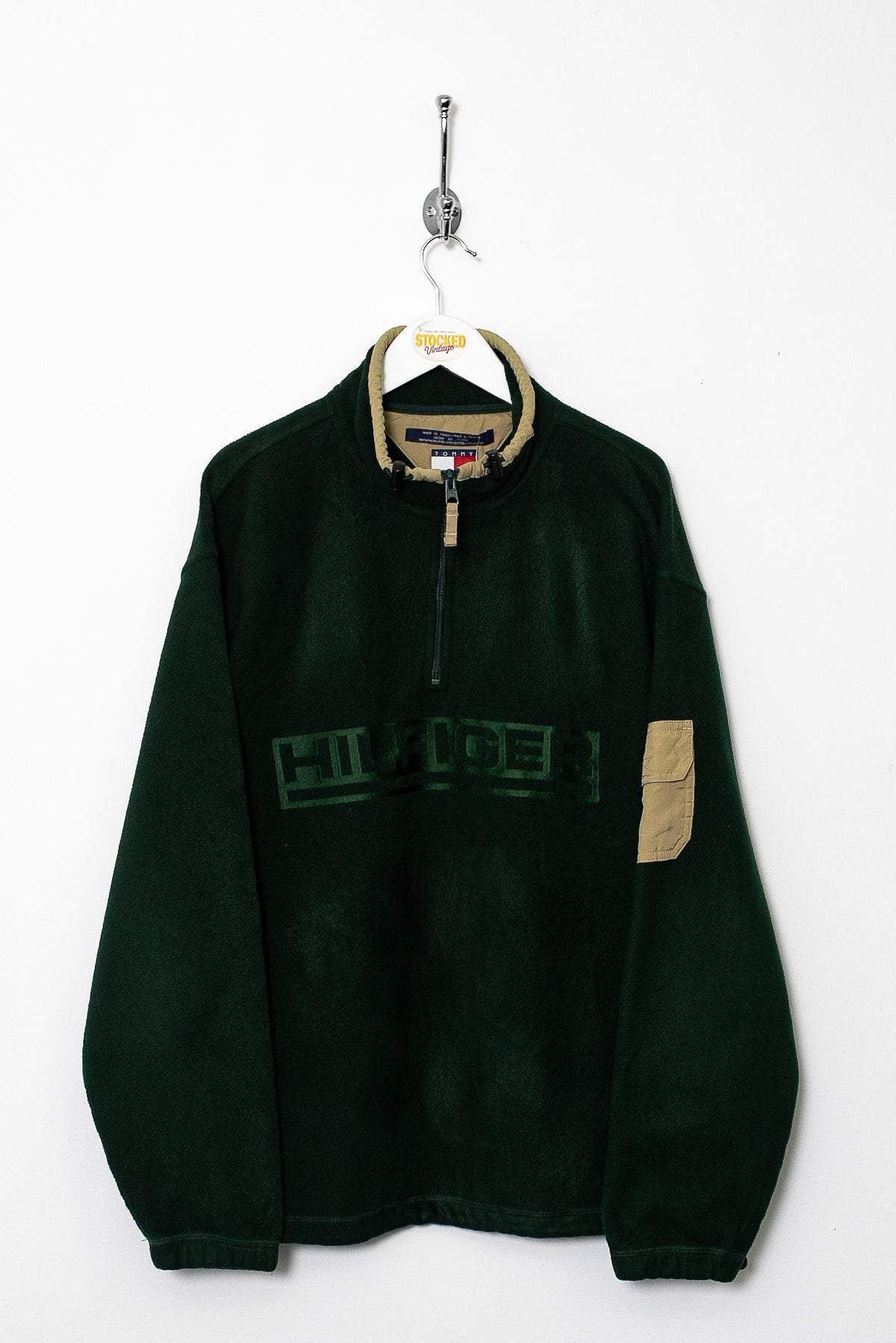 90s Tommy Hilfiger 1/4 Zip Fleece (M)