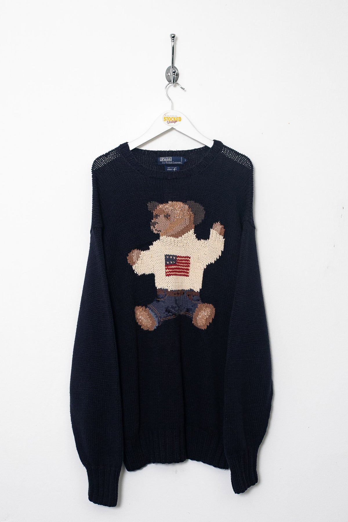 Rare 90s Ralph Lauren Polo Bear Knit Jumper (L)