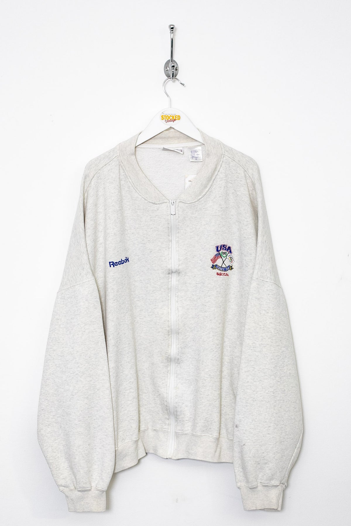 1992 Reebok USA Barcelona Olympics Zipped Sweatshirt (XXL)