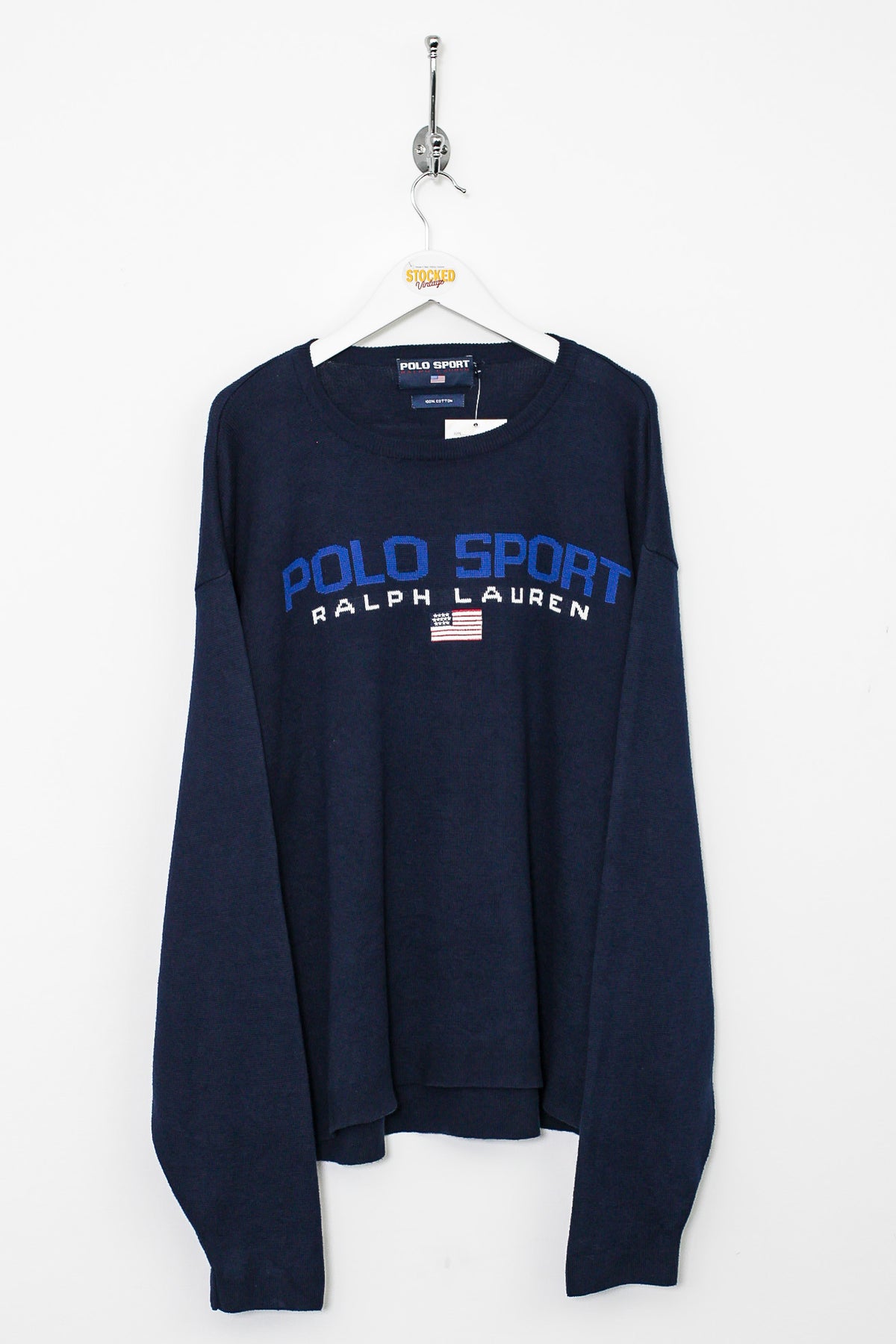 90s Ralph Lauren Polo Sport Knit Sweatshirt (L)