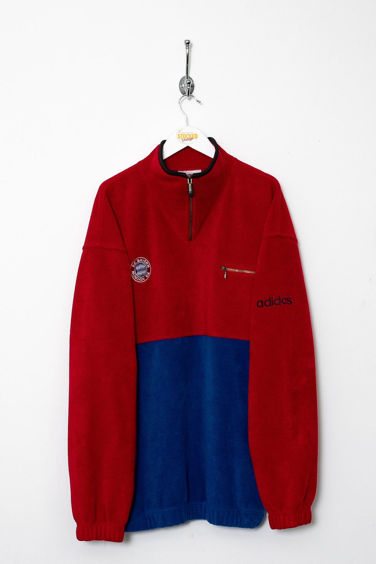 90s Adidas Bayern Munich 1/4 Zip Fleece (L)