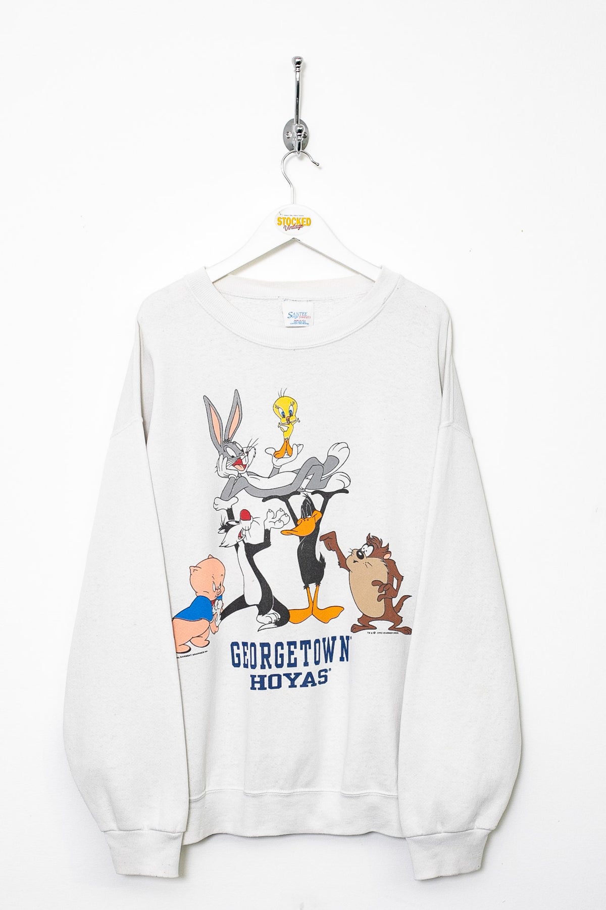 1993 Looney Tunes Georgetown Hoyas Graphic Sweatshirt (L)